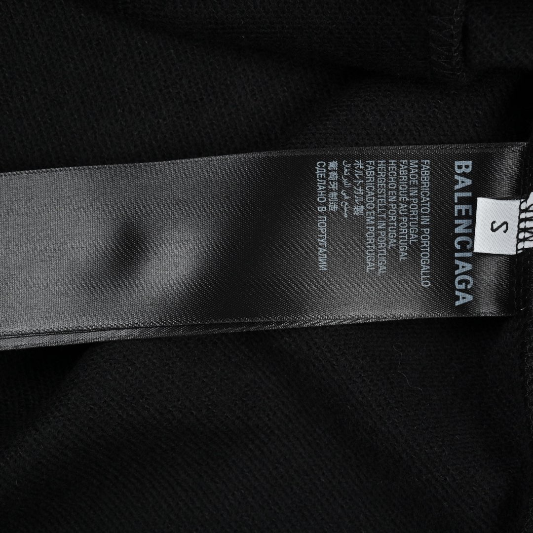 Balenciaga巴黎世家经典款.印花圆领卫衣