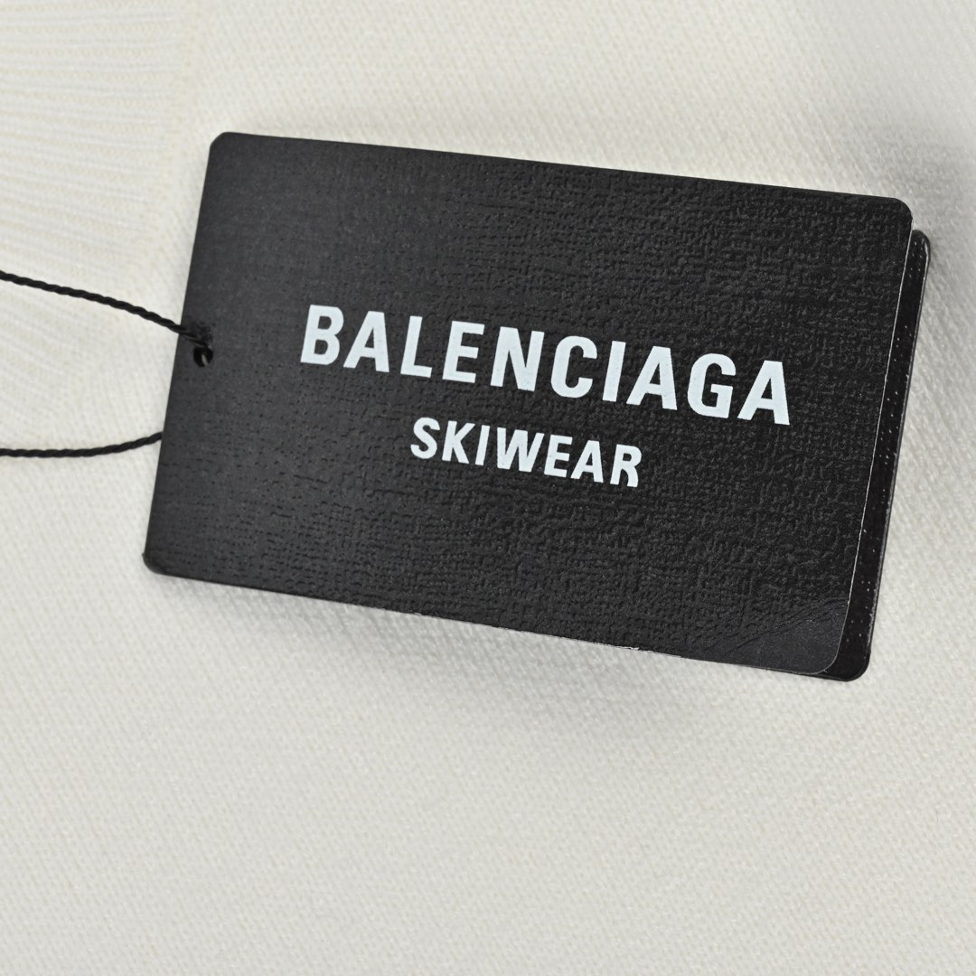 Balenciaga巴黎世家24FW 3B刺绣圆领毛衣