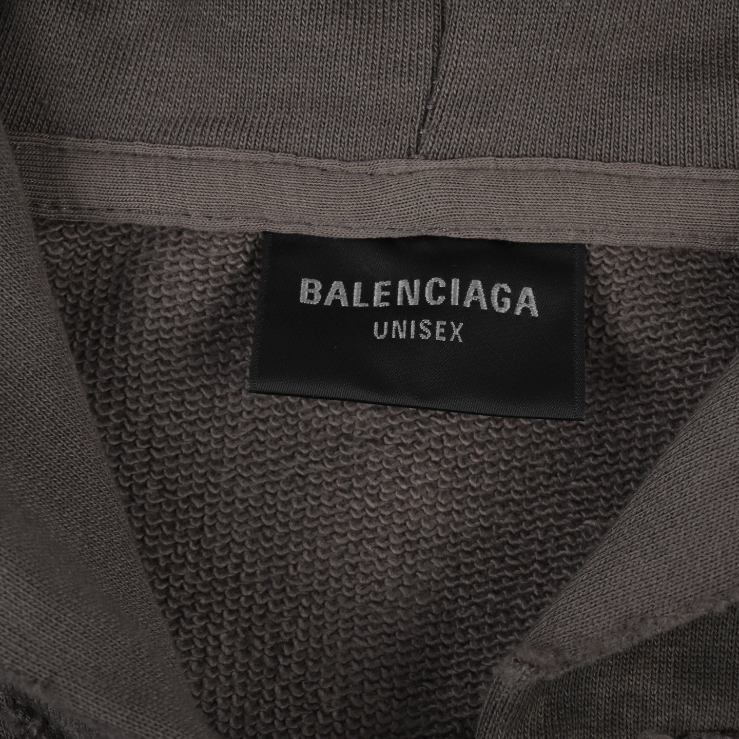 Balenciaga巴黎世家胶印泥染黑标可乐拉链卫衣外套 做旧破洞可乐os戴帽拉链卫衣