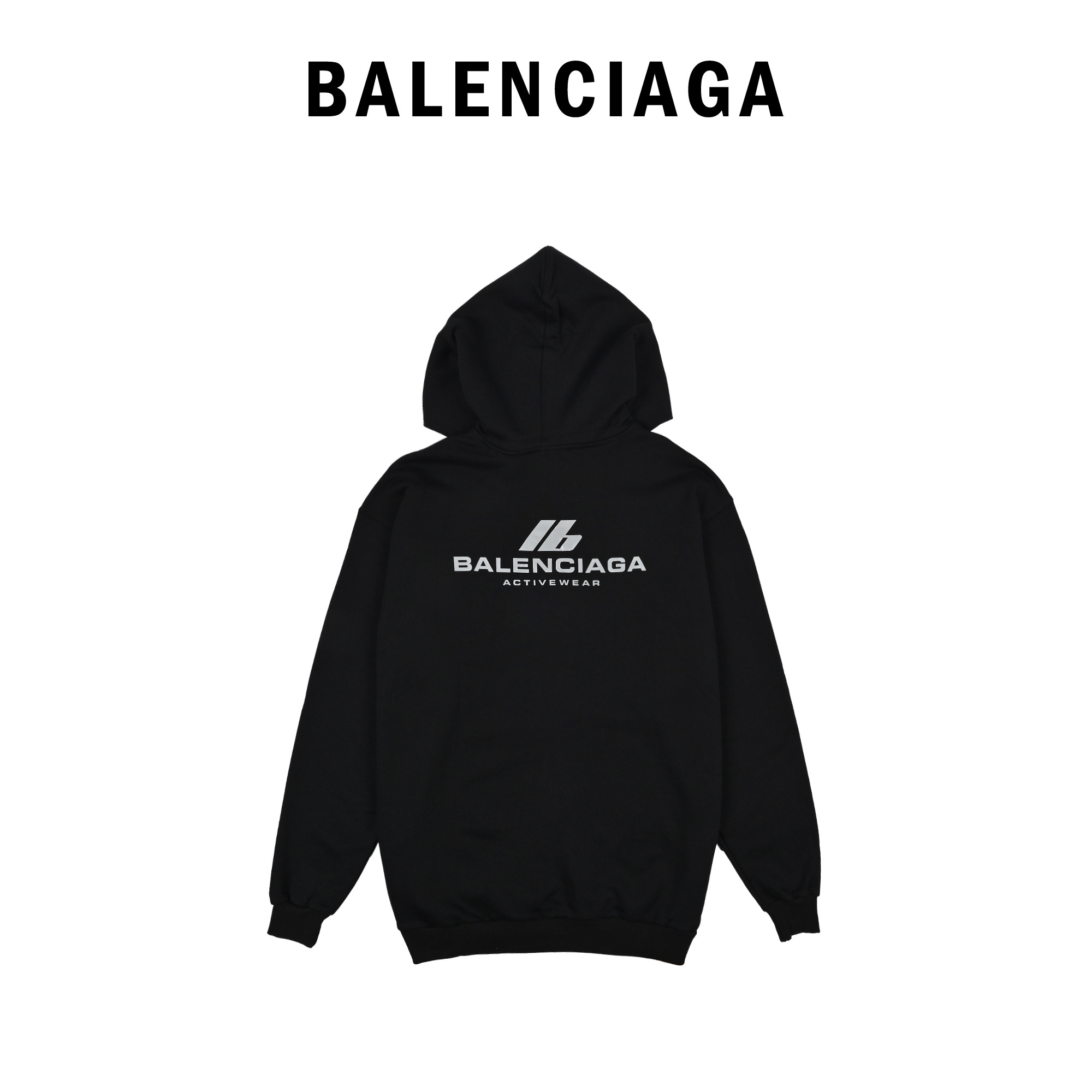 Balenciaga巴黎世家3m反光ib反光印花连帽卫衣卫衣