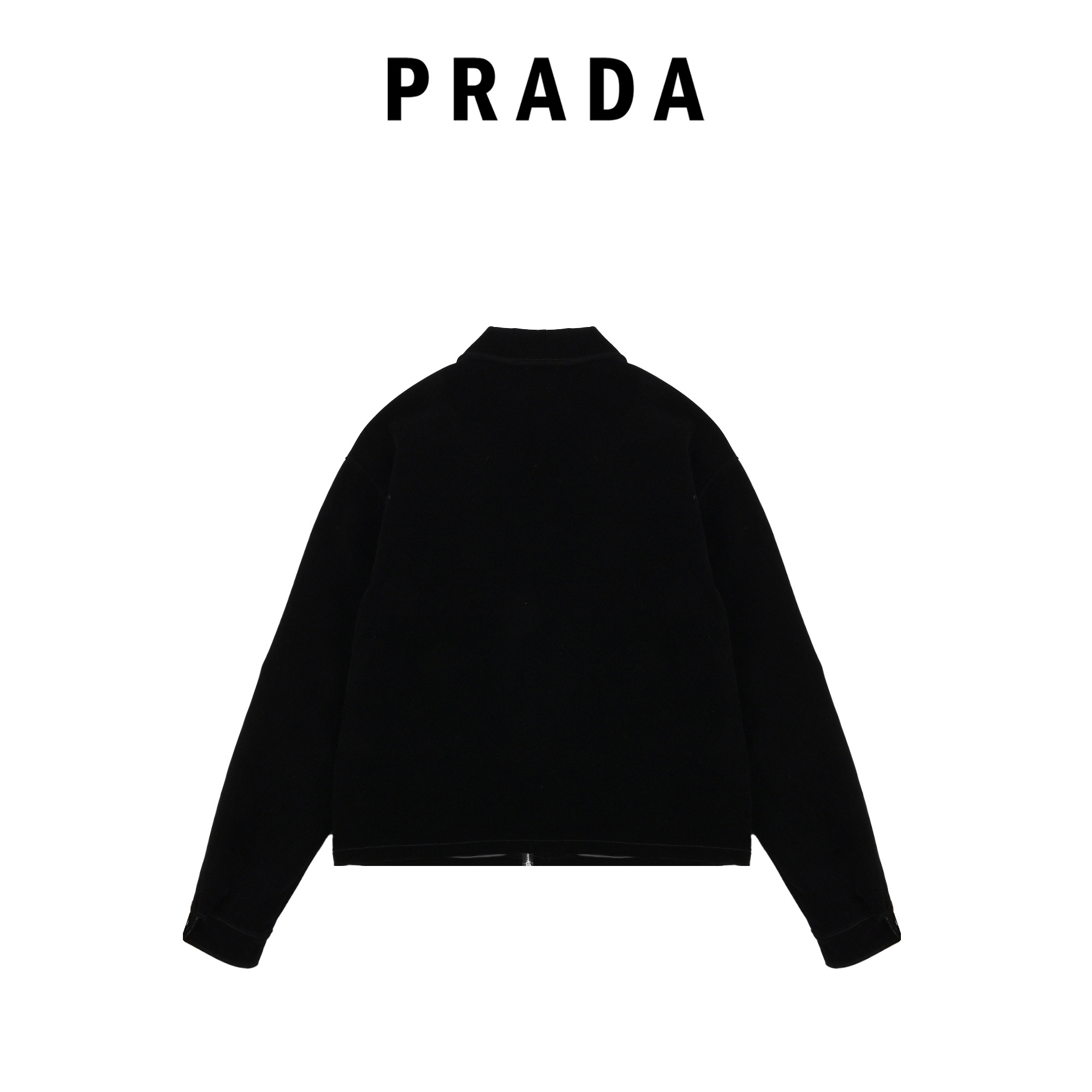 Prada普拉达 22款植绒天鹅绒牛仔外套