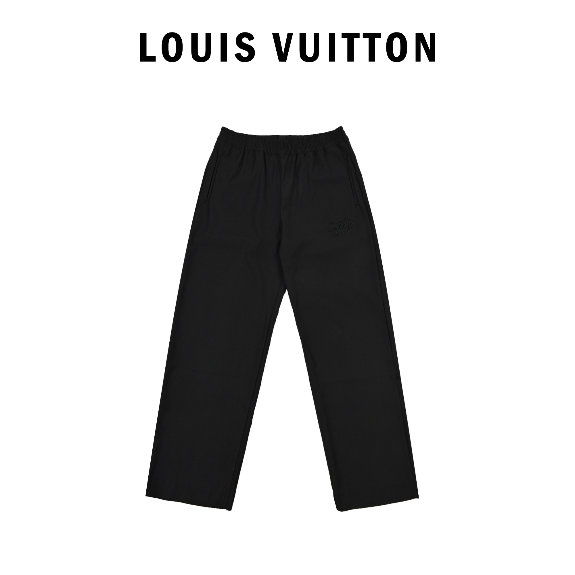 LouisVuitton路易威登绵羊毛抽绳长裤西裤运动裤