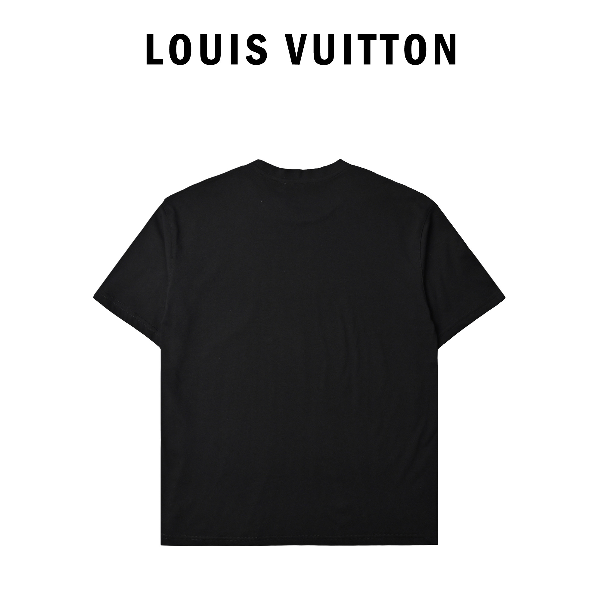 Louis Vuttion路易威登经典刺绣小标圆领短袖