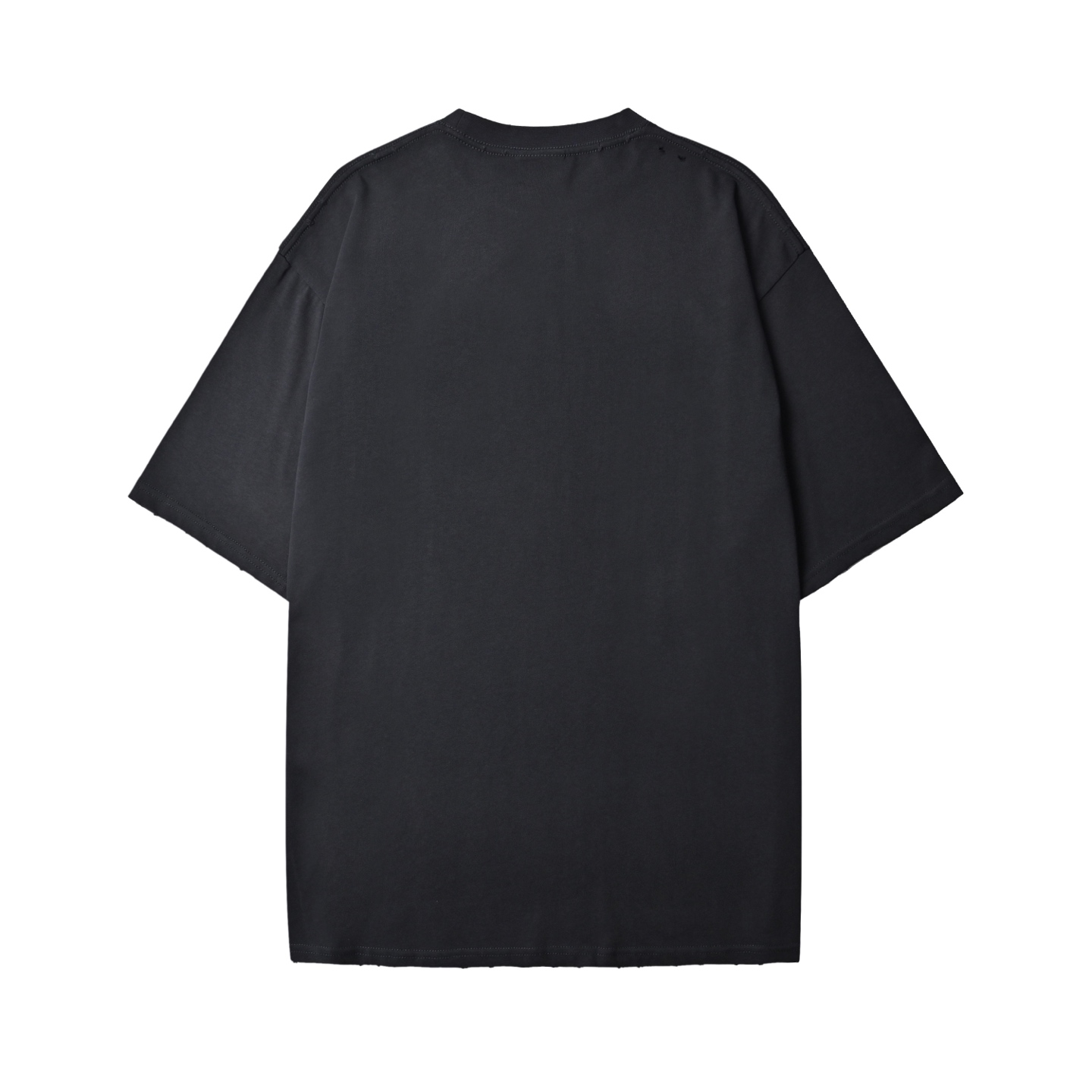 Balenciaga/巴黎世家 25ss logo溶解磨破短袖