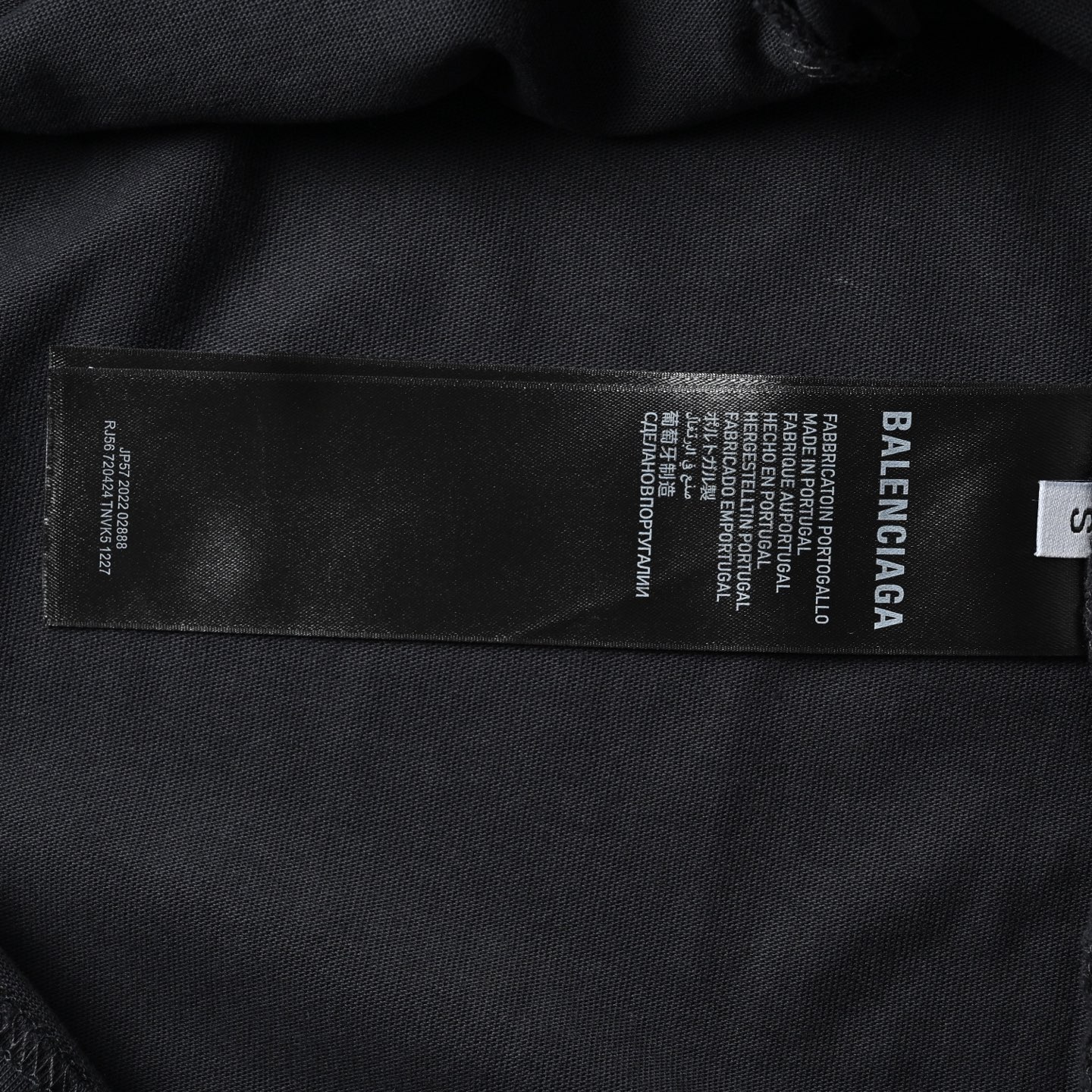 Balenciaga/巴黎世家 25ss logo溶解磨破短袖