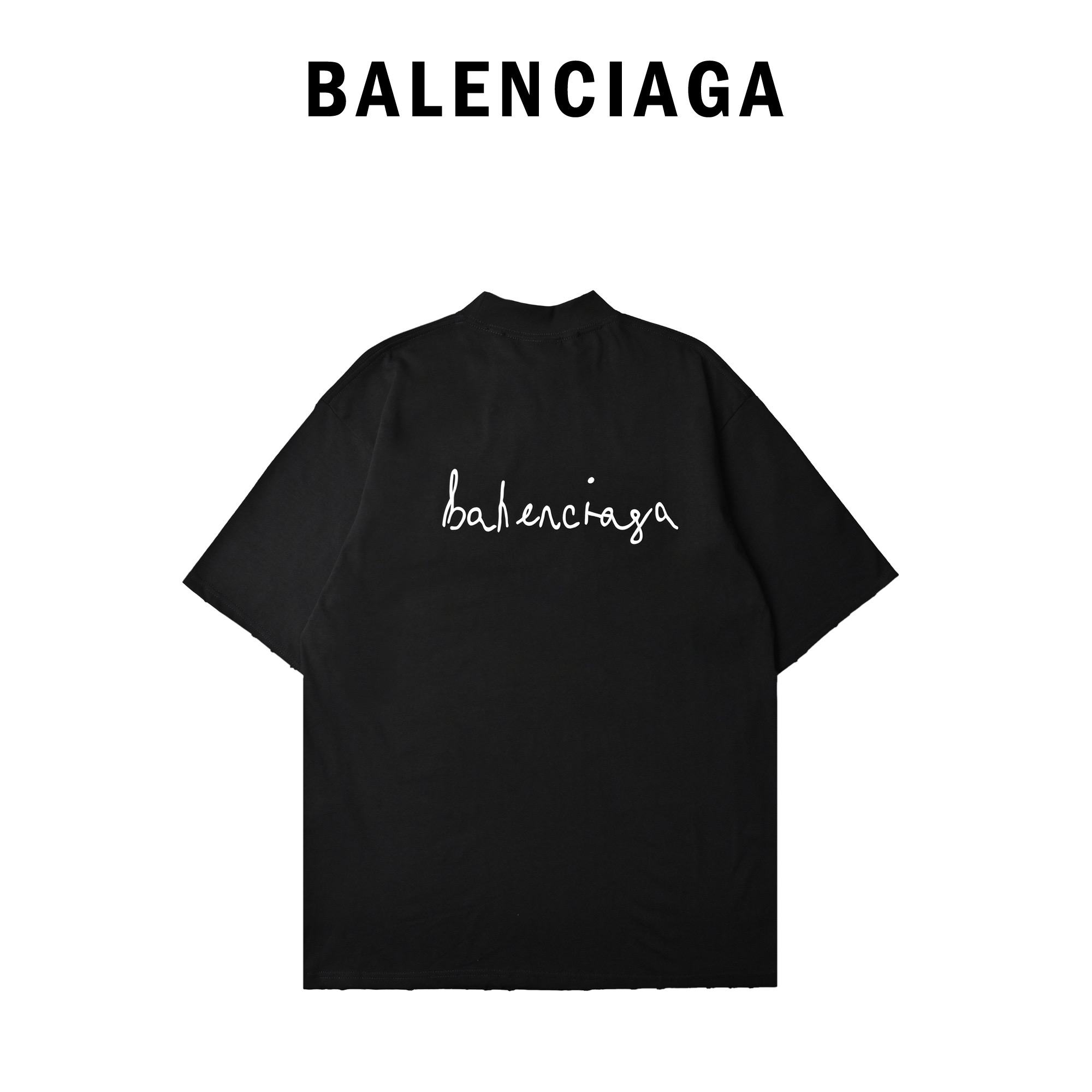 Balenciaga巴黎市场 爱心字母硅胶短袖