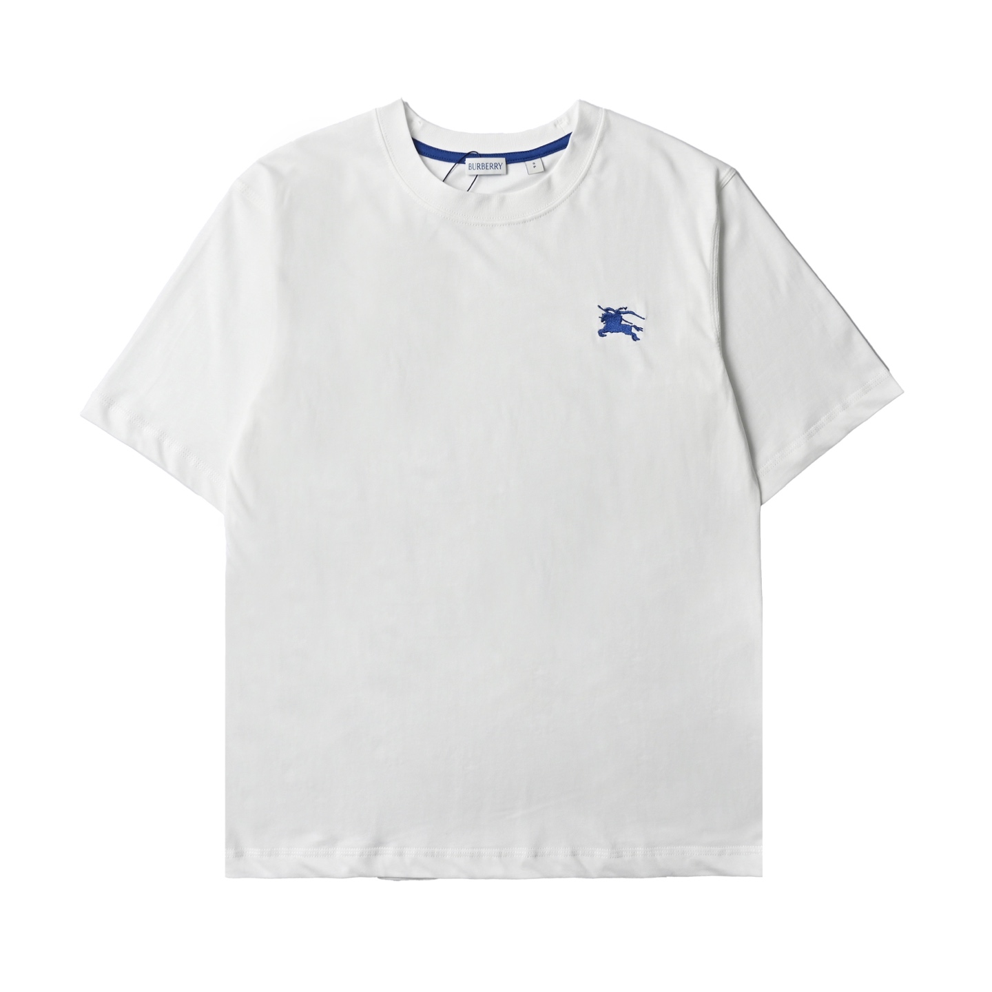 Burberry巴宝莉24ss经典刺绣战马小标圆领短袖 2024ss春夏新款男士胸前经典刺绣标识休闲圆领短袖
