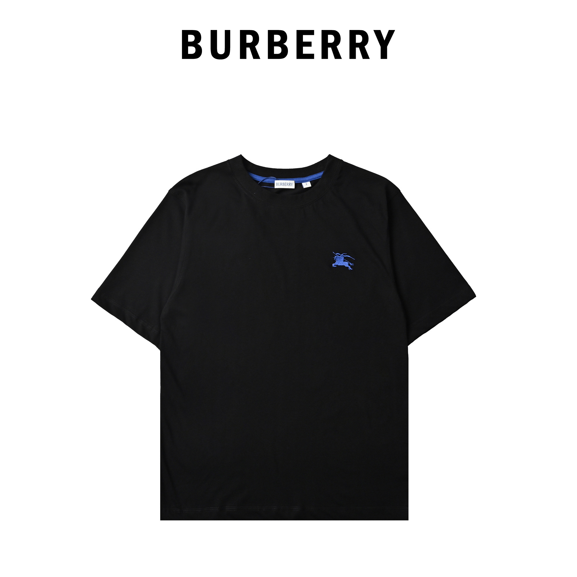 巴宝莉小战马 Burberry巴宝莉24ss经典刺绣战马小标圆领短袖