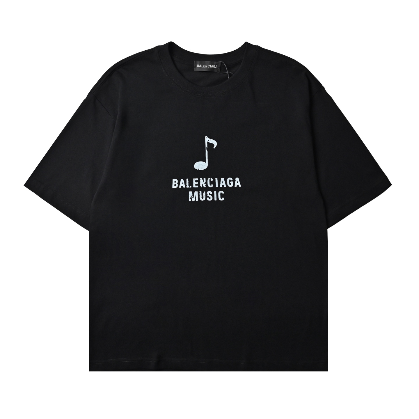 BALENCI 巴黎世家音乐胶囊系列音符油画印花短袖