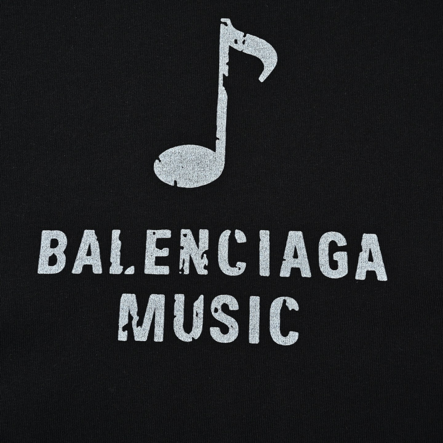 BALENCI 巴黎世家音乐胶囊系列音符油画印花短袖