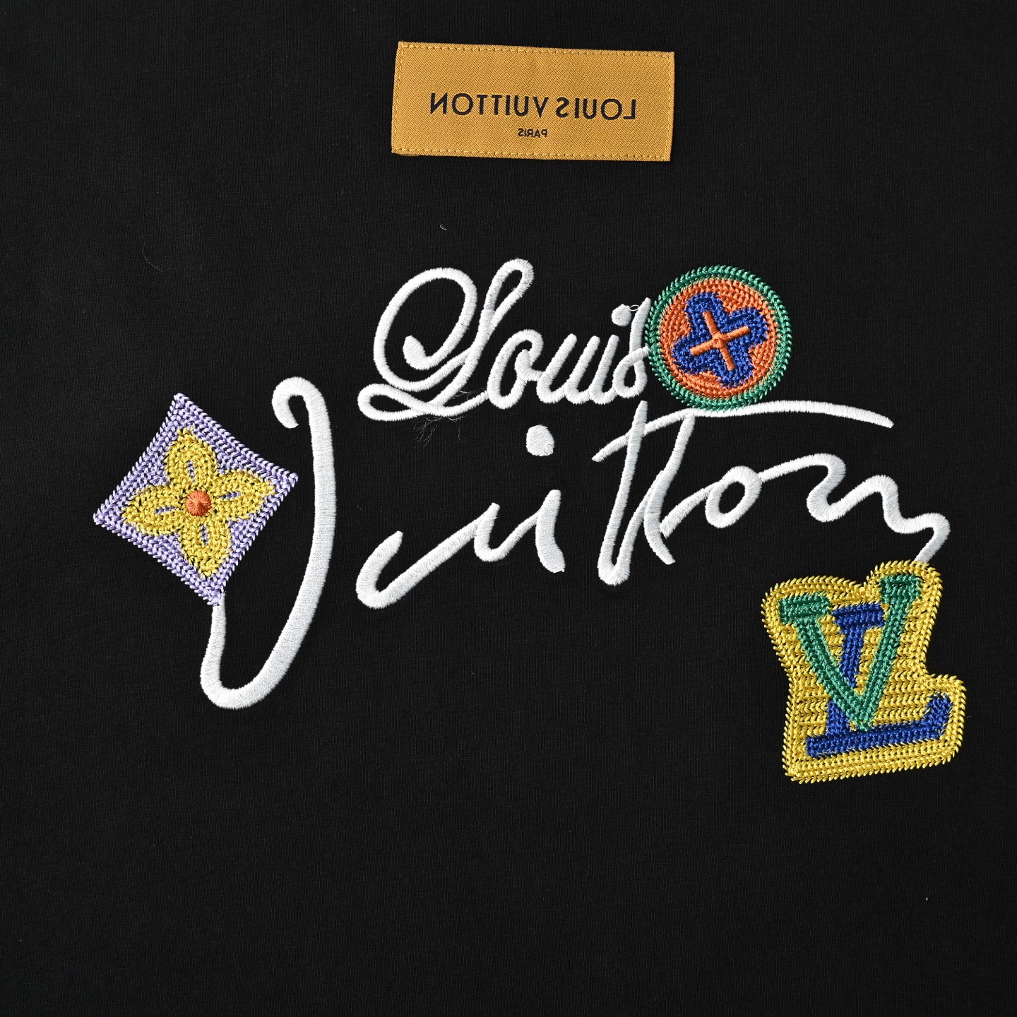 Louis Vuitton/路易威登 25ss 花卉字母刺绣短袖T恤