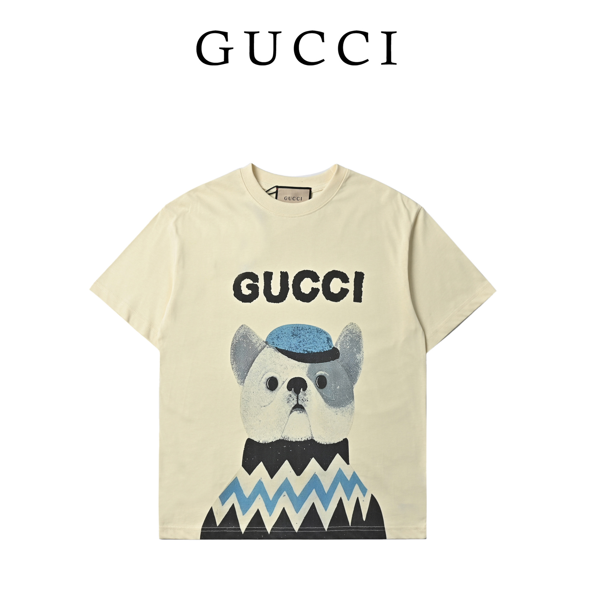 Gucci古驰 25ss新款 趣味卡通系列印花圆领短袖 无感印花 早春系列高克重短袖