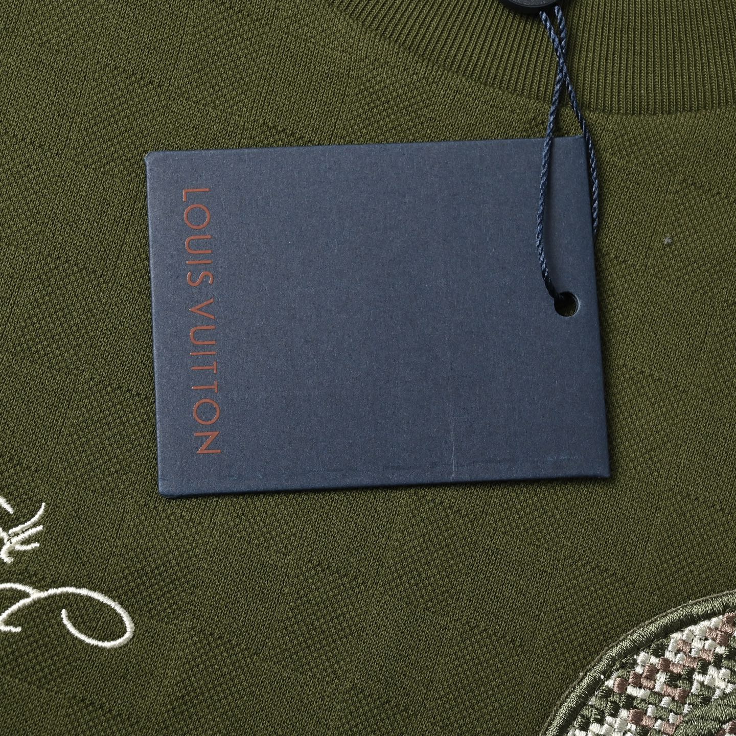 Louis Vuitton路易威登25ss珠地刺绣短袖短袖