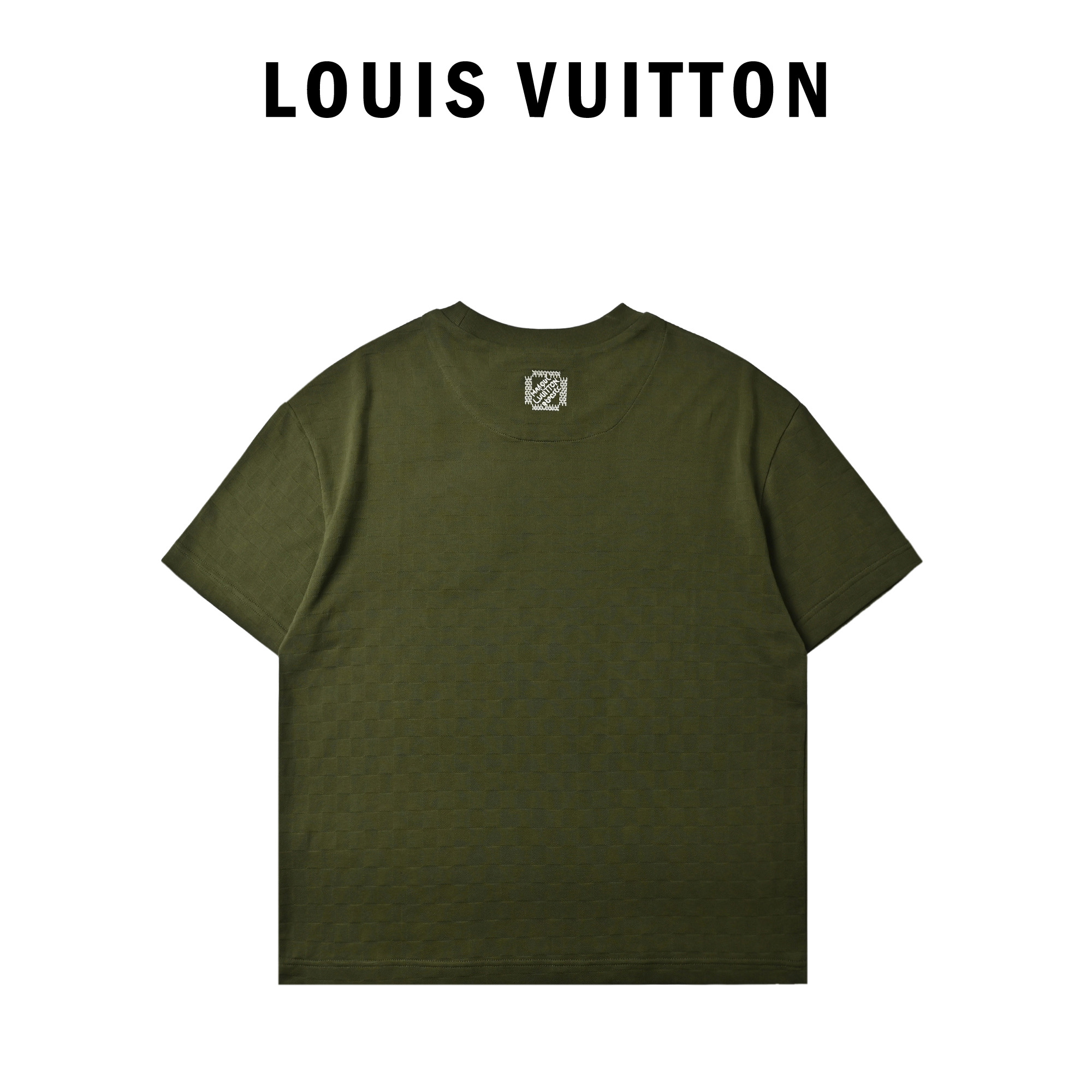 Louis Vuitton路易威登25ss珠地刺绣短袖短袖