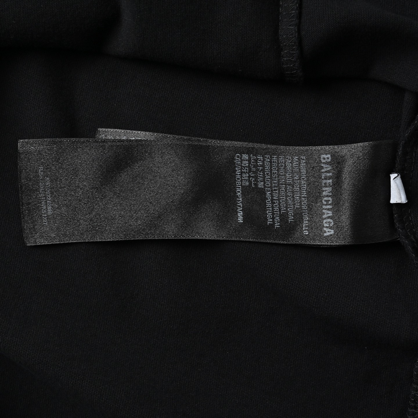 Balenciaga巴黎世家25ss秀款胸前红色刺绣T恤