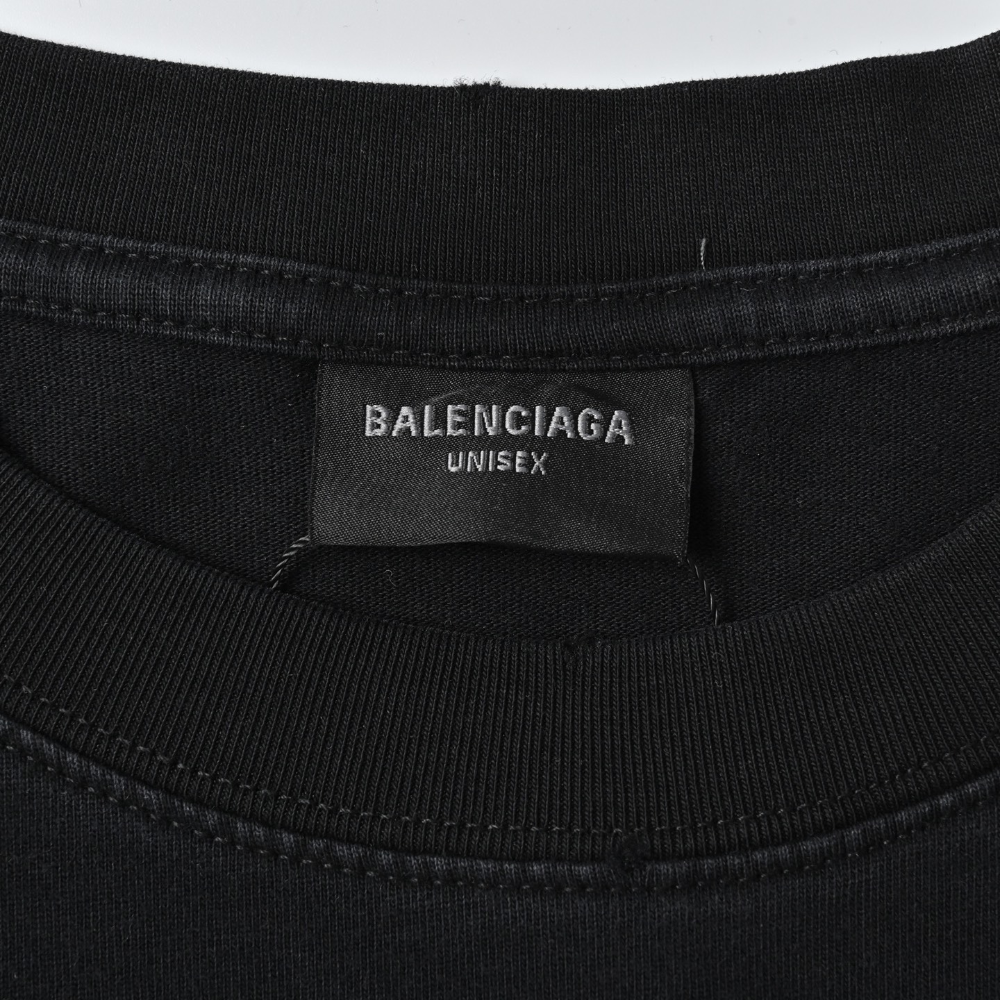 Balenciaga巴黎世家25ss秀款胸前红色刺绣T恤