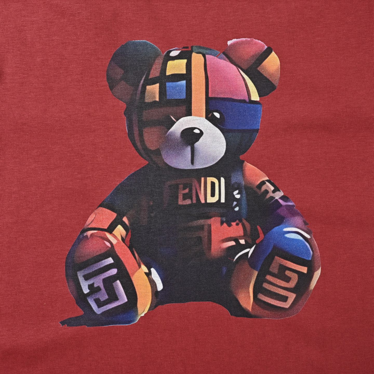 FENDI/芬迪 彩色熊短袖T恤