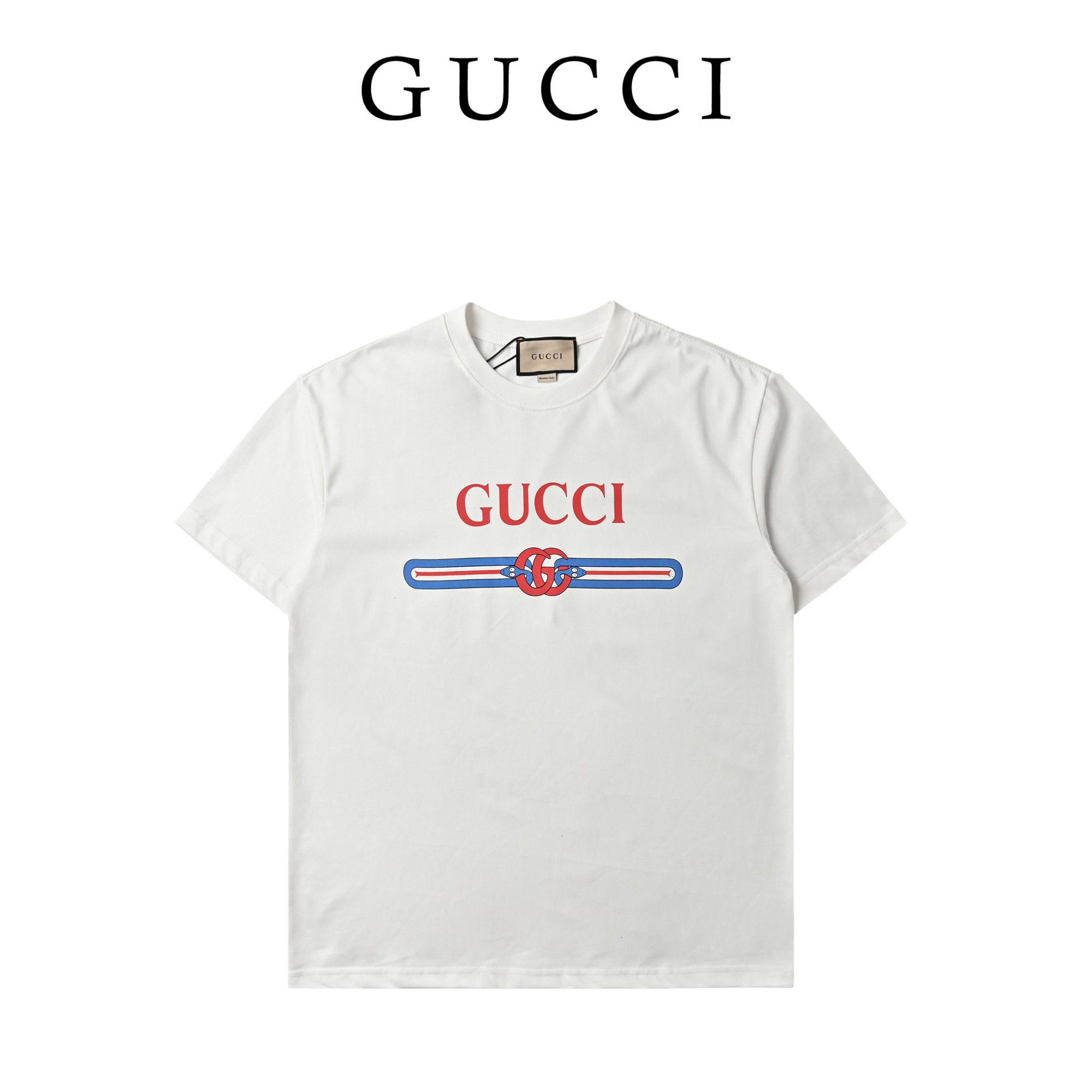 Gucci/古驰 25ss 蛇年限定印花短袖