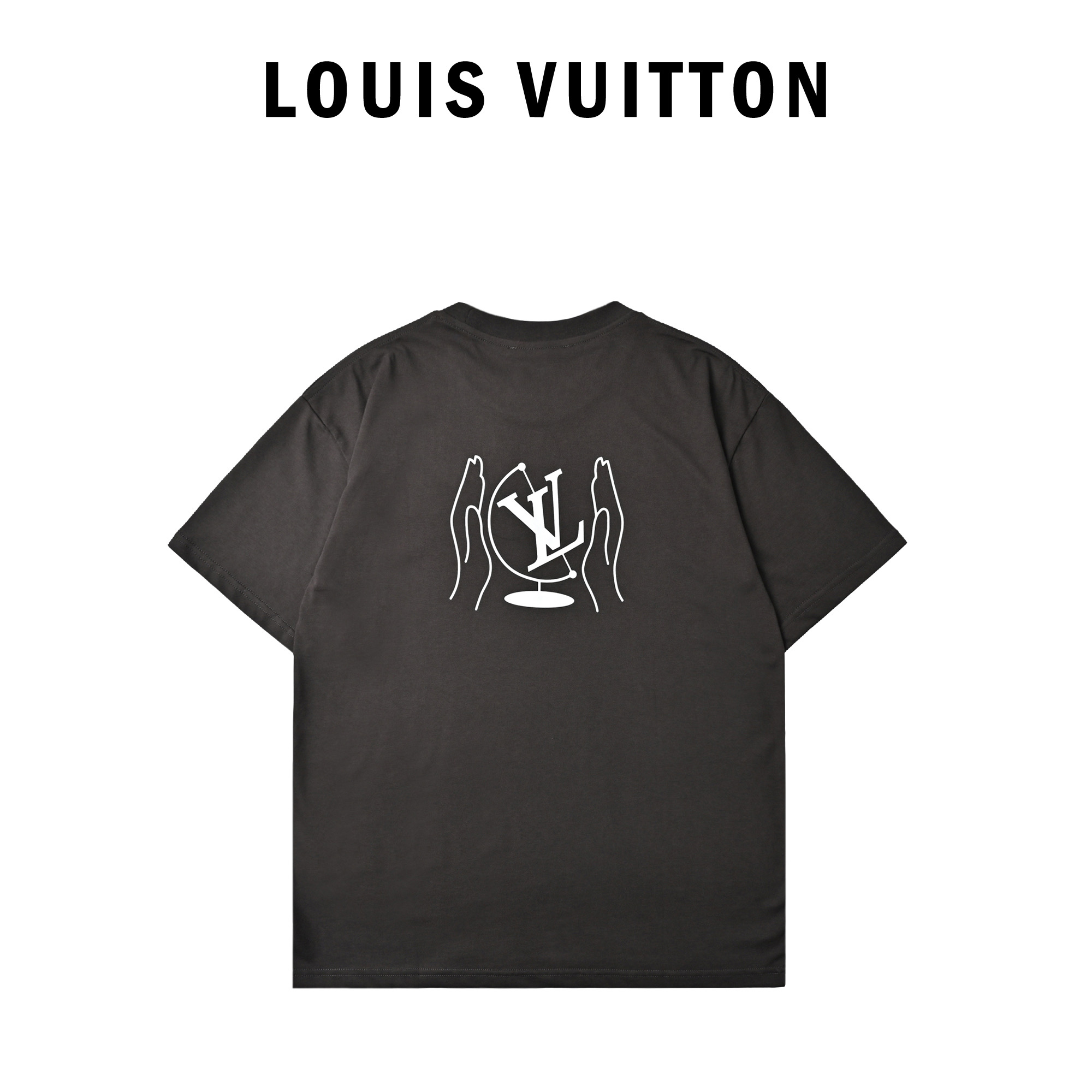 Louis Vuitton路易威登 25ss地球仪印花T恤
