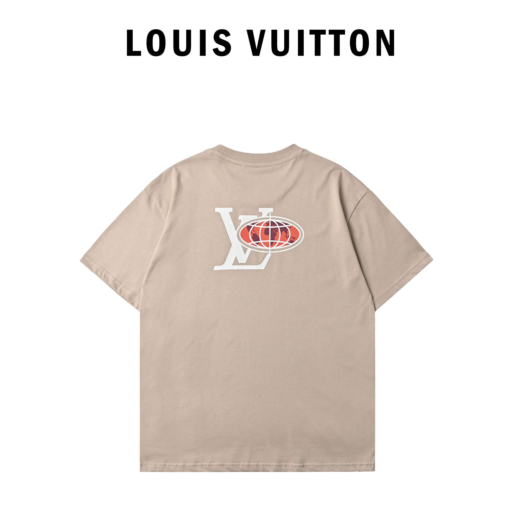 Louis Vuitton路易威登 世界地图烫钻T恤