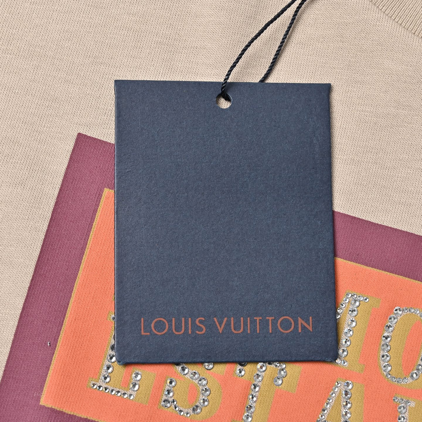 Louis Vuitton路易威登 世界地图烫钻T恤