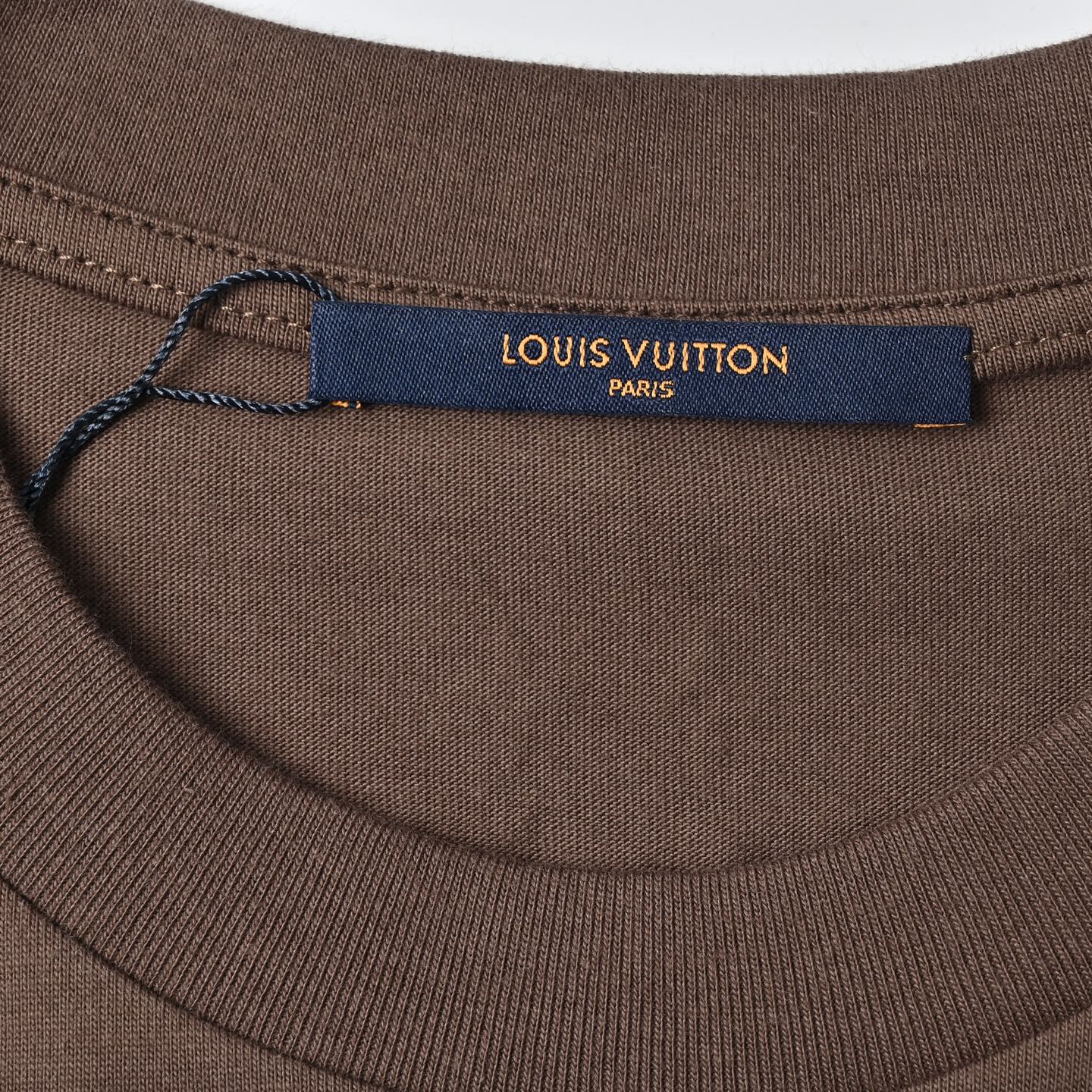 Louis Vuitton路易威登25新款钻石航线圆领短袖T恤