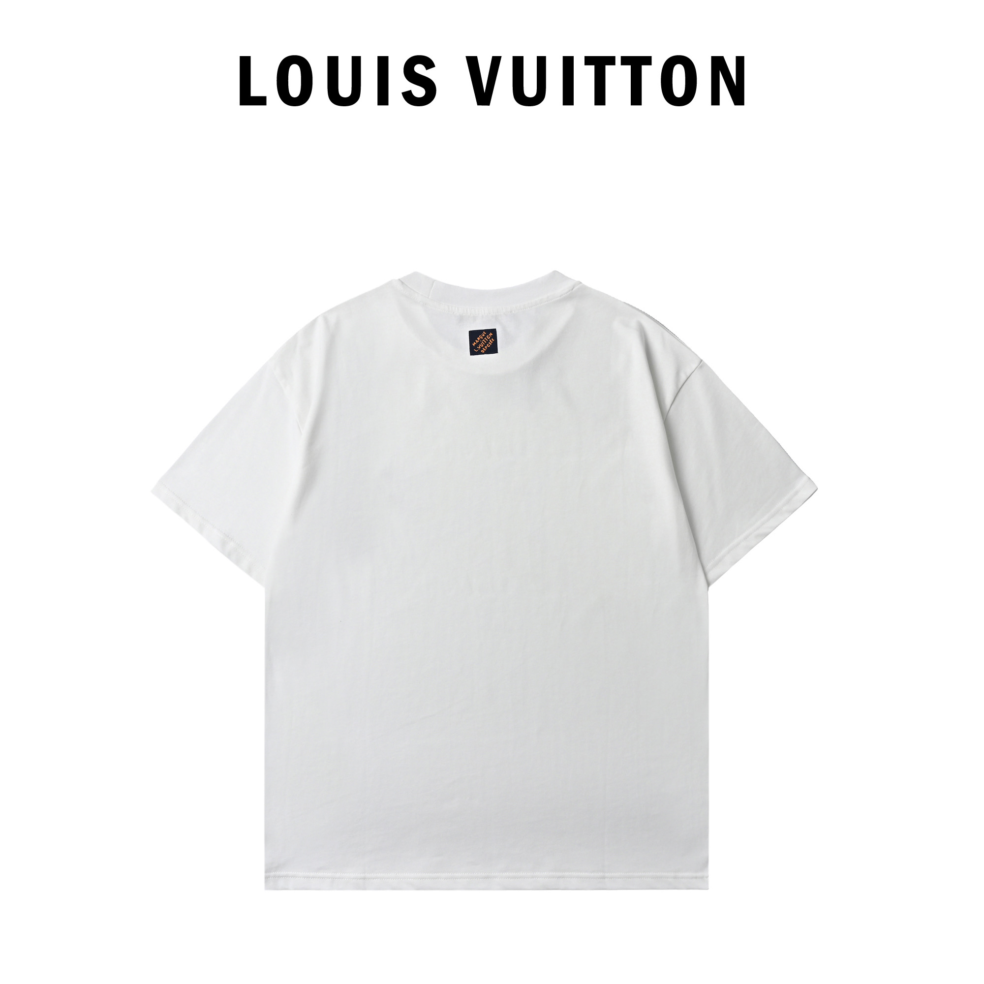 Louis Vuitton路易威登春夏系列菲董发布会珠片Logo渐变字母T恤