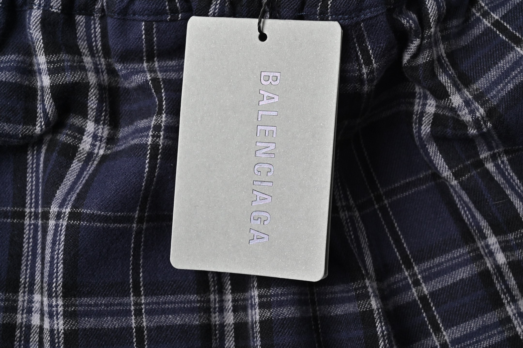 Balenciaga｜25ss格纹法兰绒长裤