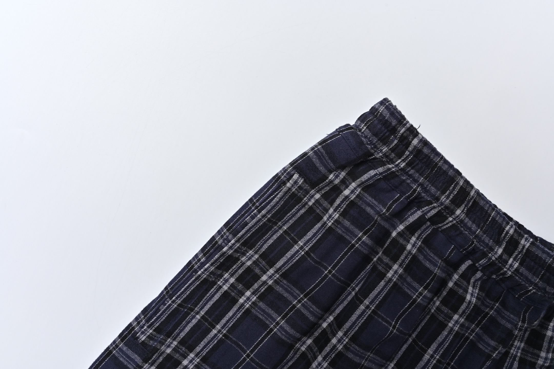 Balenciaga｜25ss格纹法兰绒长裤