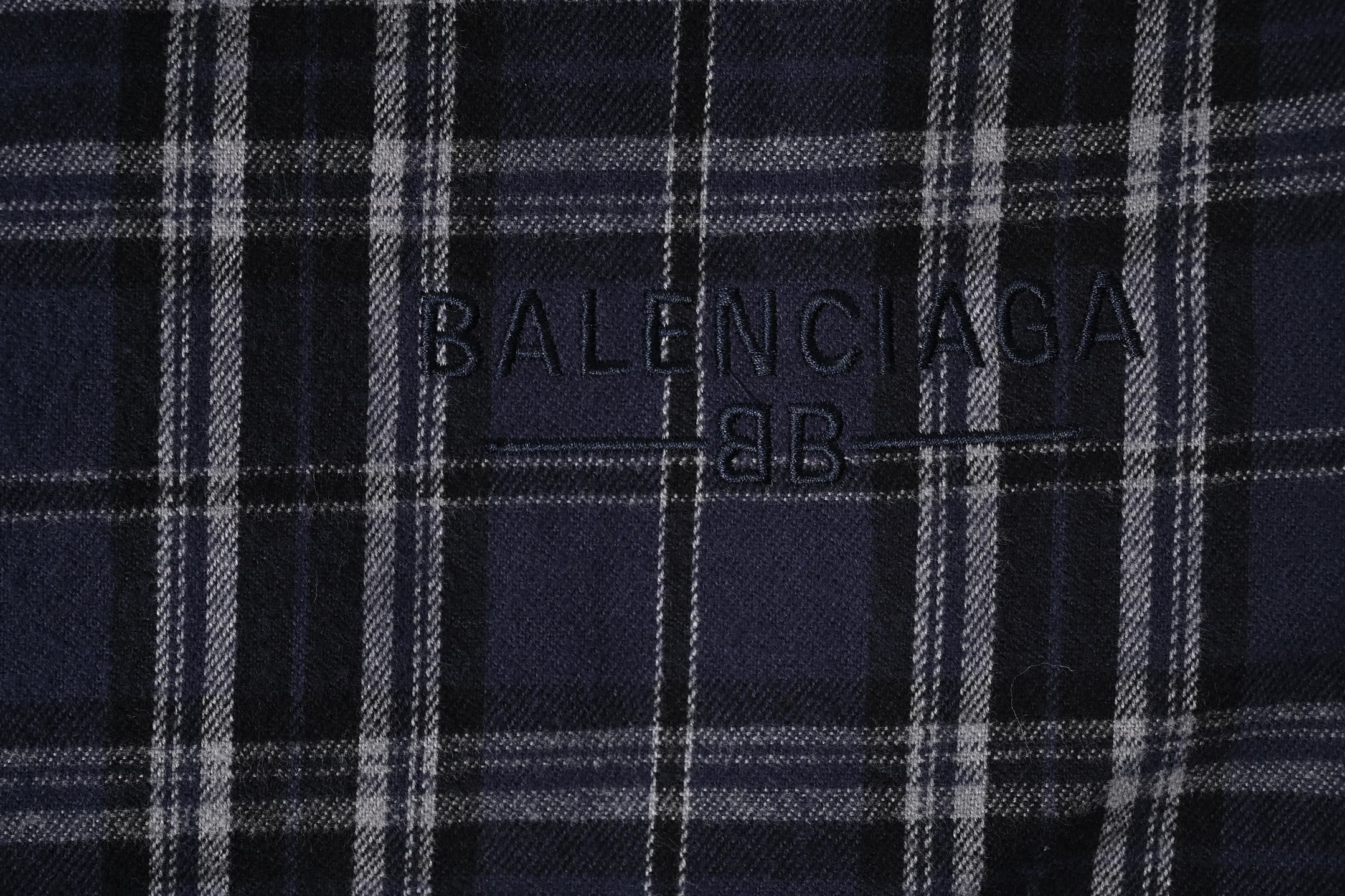 Balenciaga｜25ss格纹法兰绒长裤