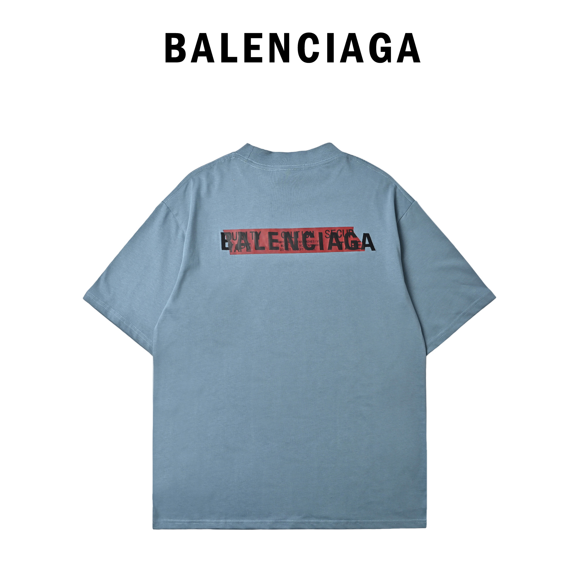 Balenciaga巴黎世家 25ss 胶带刺绣短袖