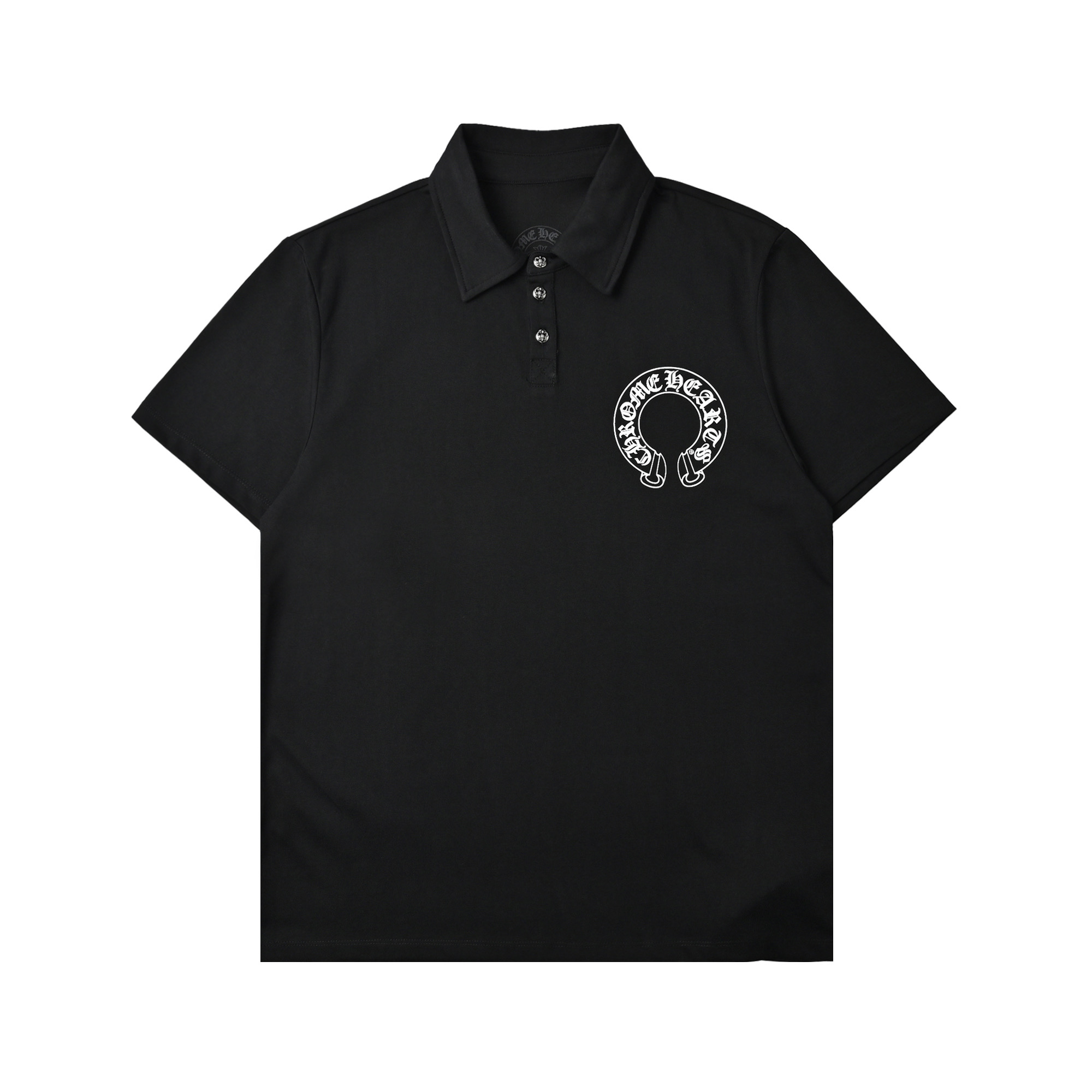 ChromeHearts克罗心梵文印花POLO衫-Chinese UA Cheap High Quatity Brand Clothes Bags handbags Sneakers wholesale wholesaler seller from China Factory suppliers Fashion Clothing Shoes best Quality Beautiful Price ChromeHearts克罗心梵文印花POLO衫