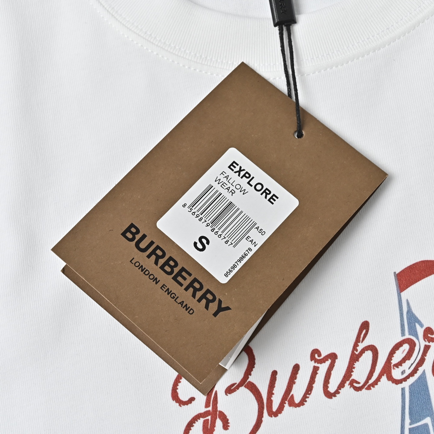 Burberry巴宝莉 SS25 棉质帆船图案圆领短袖