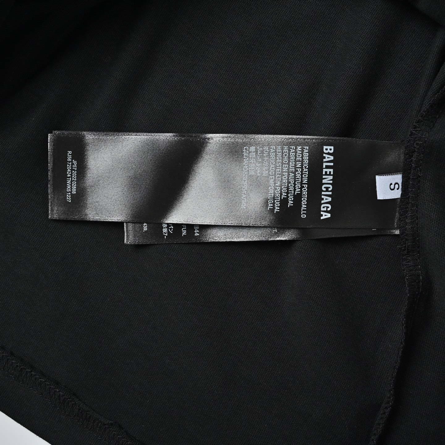 Balenciga/巴黎世家 后胶带字母圆领短袖T恤-Chinese UA Cheap High Quatity Brand Clothes Bags handbags Sneakers wholesale wholesaler seller from China Factory suppliers Fashion Clothing Shoes best Quality Beautiful Price Balenciga/巴黎世家 后胶带字母圆领短袖T恤