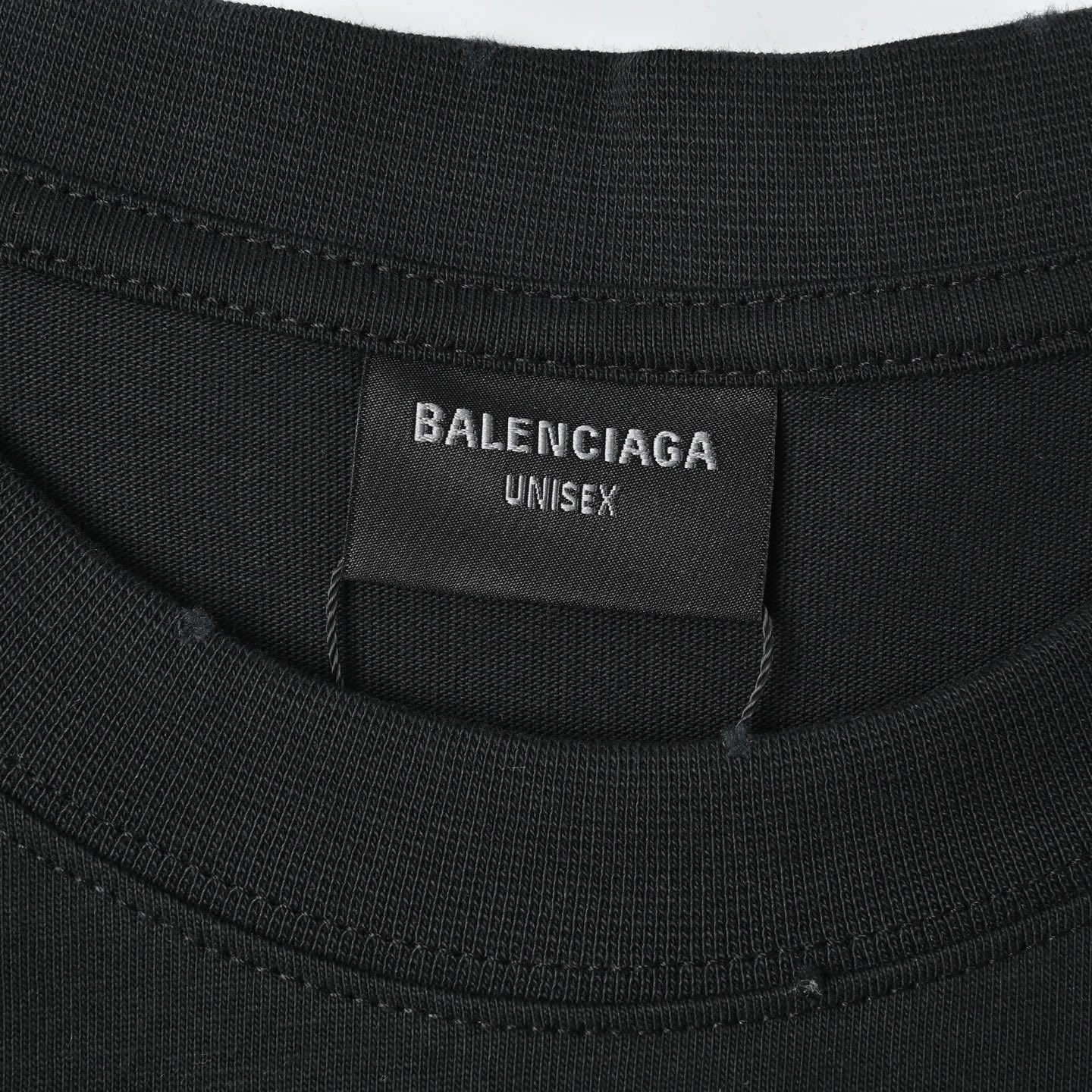 Balenciga/巴黎世家 后胶带字母圆领短袖T恤-Chinese UA Cheap High Quatity Brand Clothes Bags handbags Sneakers wholesale wholesaler seller from China Factory suppliers Fashion Clothing Shoes best Quality Beautiful Price Balenciga/巴黎世家 后胶带字母圆领短袖T恤