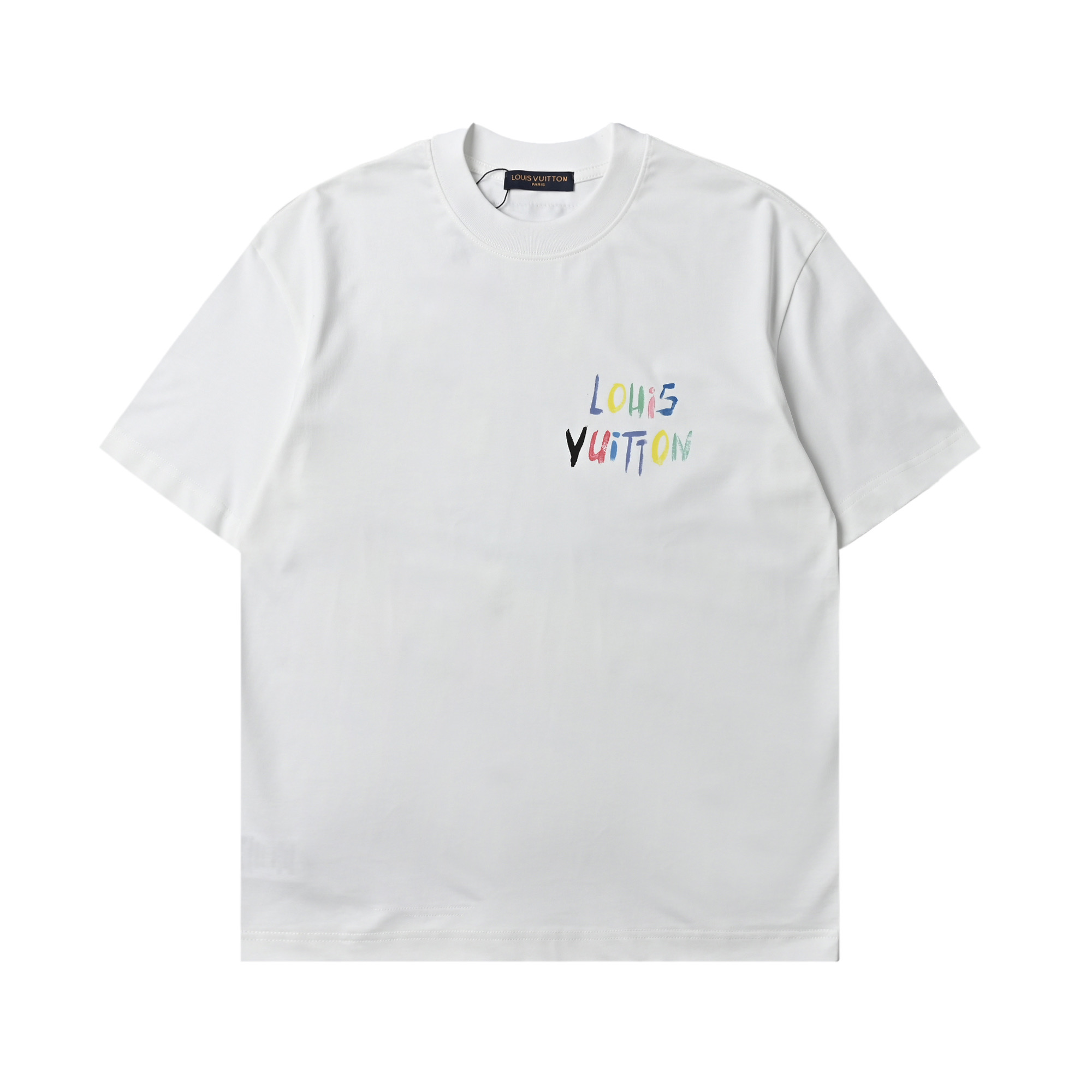 Louis Vuitton/LV 路易威登 25ss 彩绘涂鸦大logo印花短袖T恤 黑色 白色
