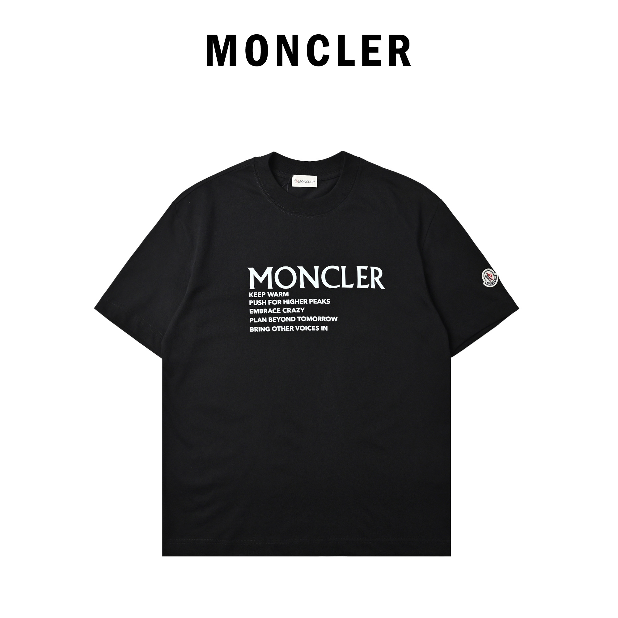 MONCLER/蒙口 英文短句短袖T恤