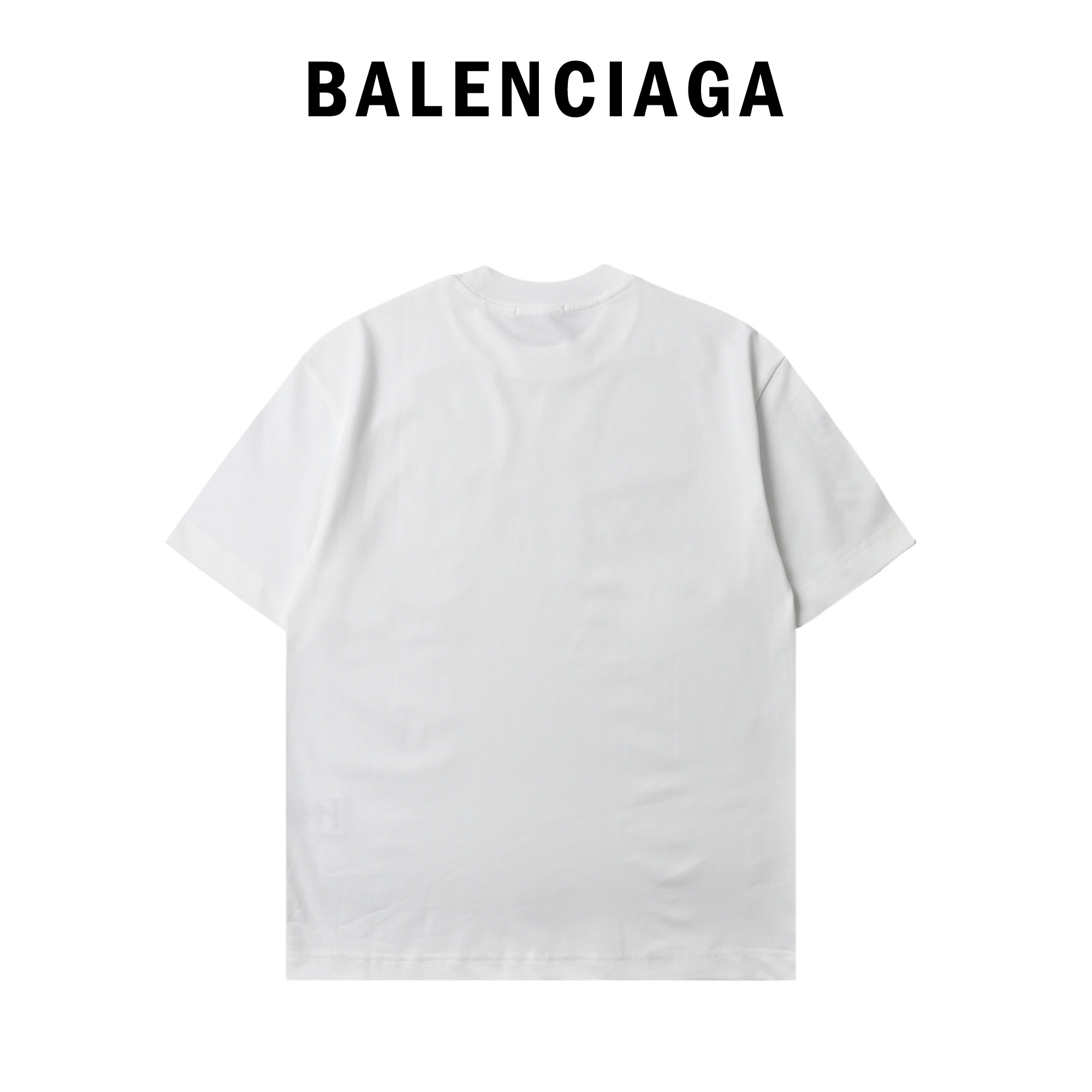 Balenciaga/巴黎世家 粉色字母印花短袖T恤