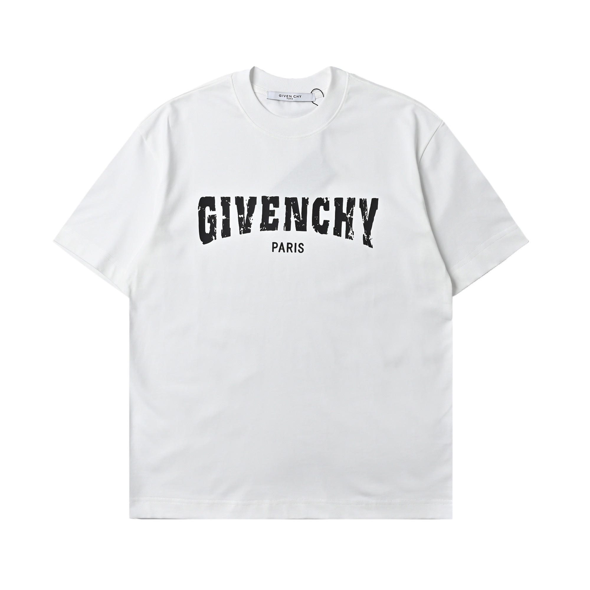 Givenchy/纪梵希 斑驳字母印花短袖T恤-Chinese UA Cheap High Quatity Brand Clothes Bags handbags Sneakers wholesale wholesaler seller from China Factory suppliers Fashion Clothing Shoes best Quality Beautiful Price Givenchy/纪梵希 斑驳字母印花短袖T恤