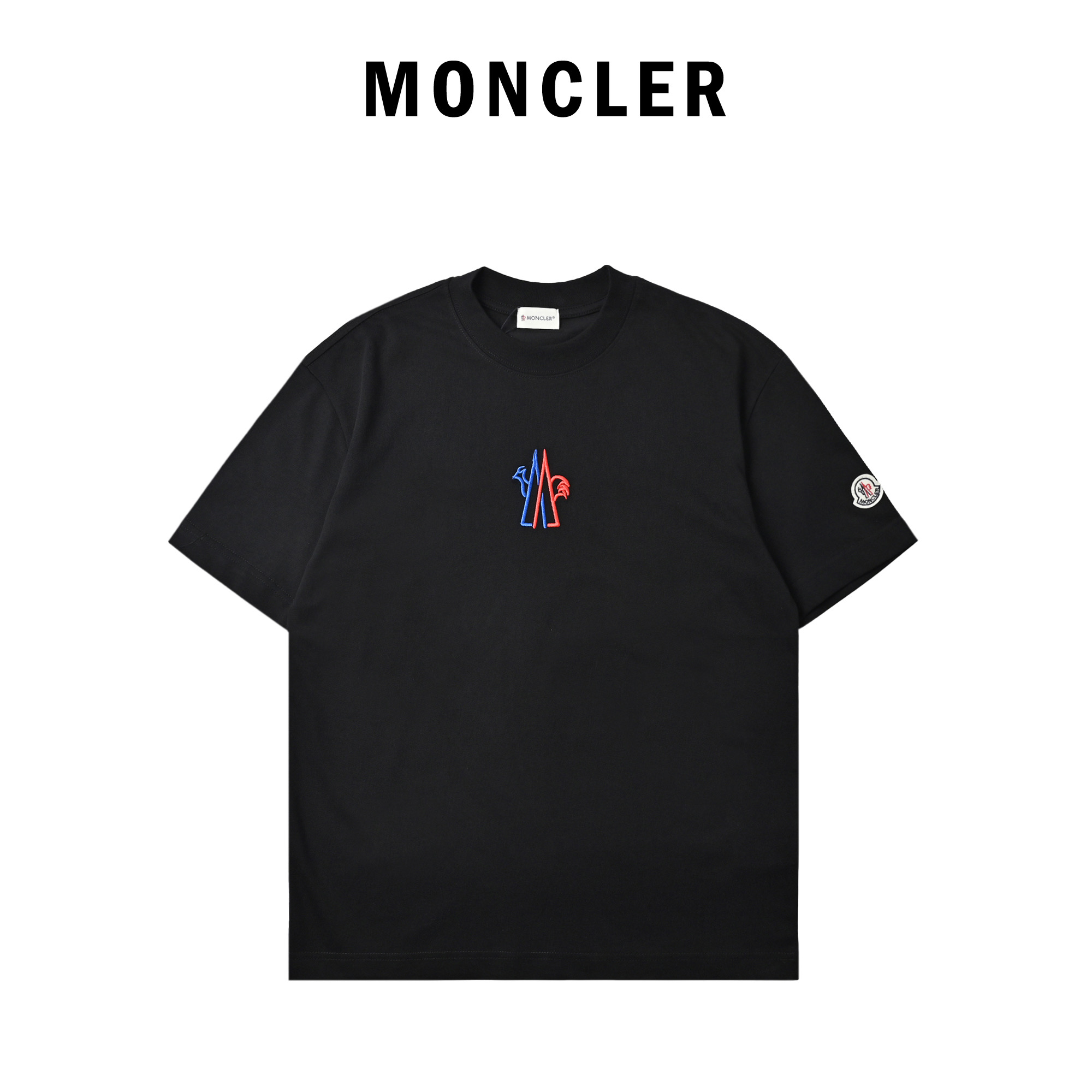 Moncler 蒙口 2025新款 数字字母logo定制袖章短袖t恤