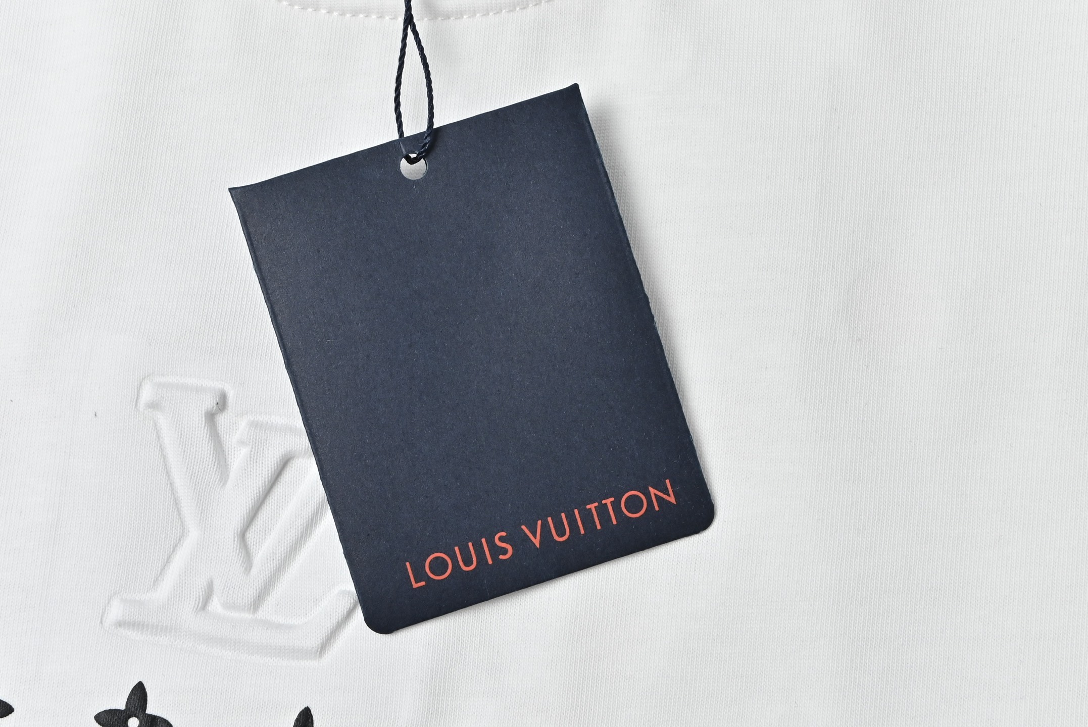LOUIS VUITTON/路易威登LV 笑脸浮雕徽标短袖T恤