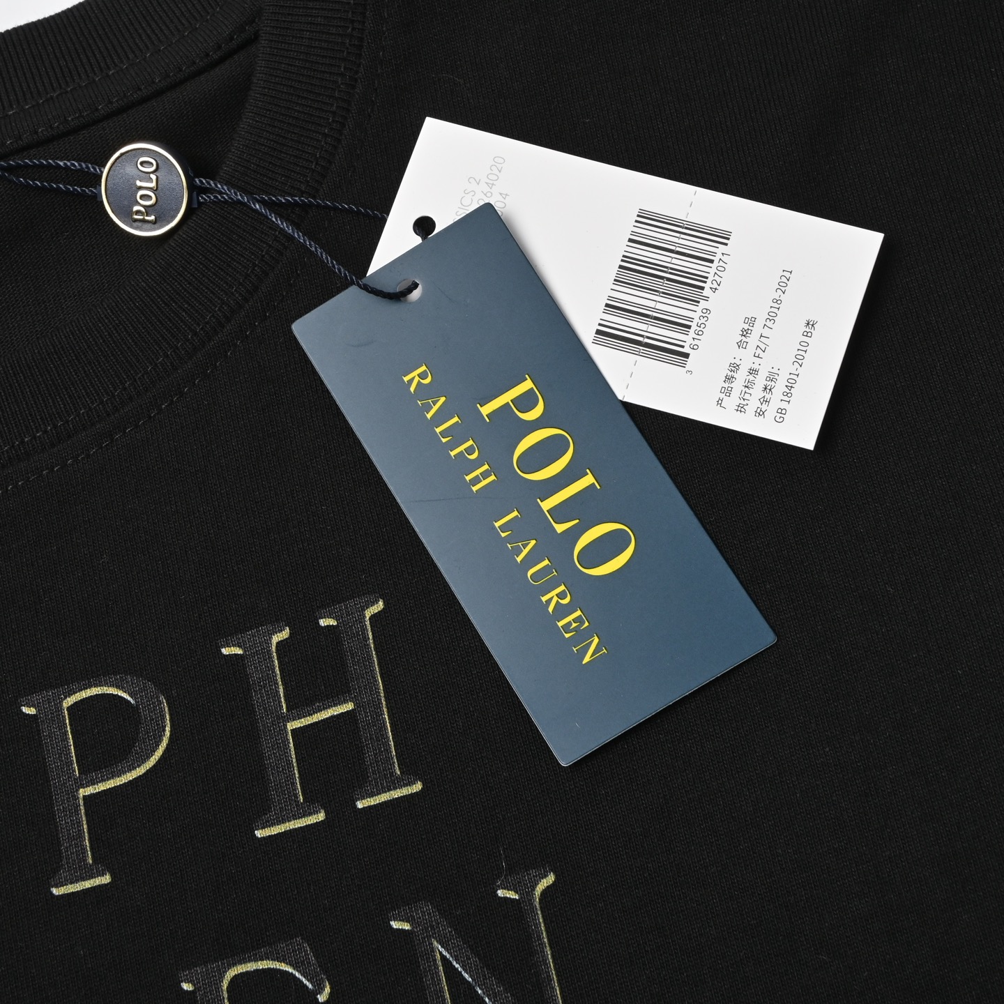 Polo* 拉夫劳伦 2025春夏新款 经典字母小马印花定制双纱平纹纯棉面料 短袖T恤