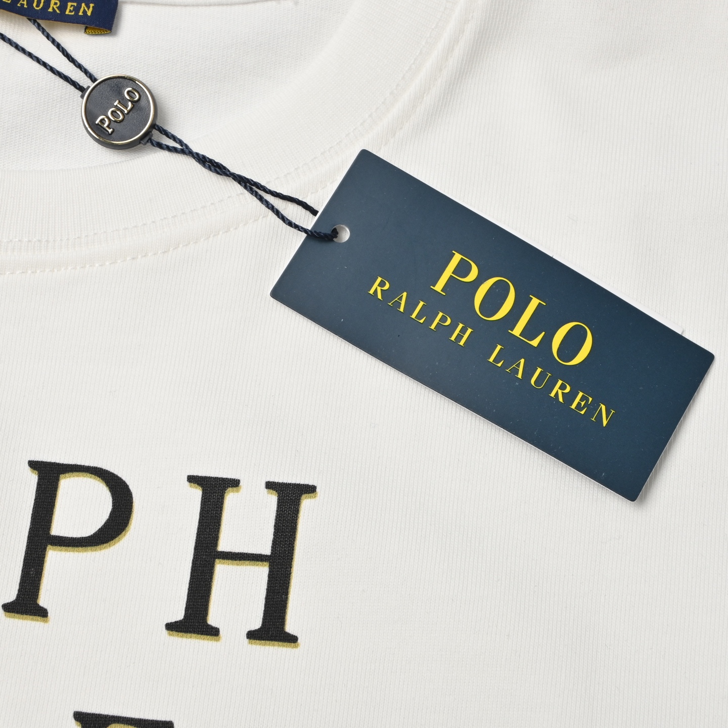 Polo* 拉夫劳伦 2025春夏新款 经典字母小马印花定制双纱平纹纯棉面料 短袖T恤