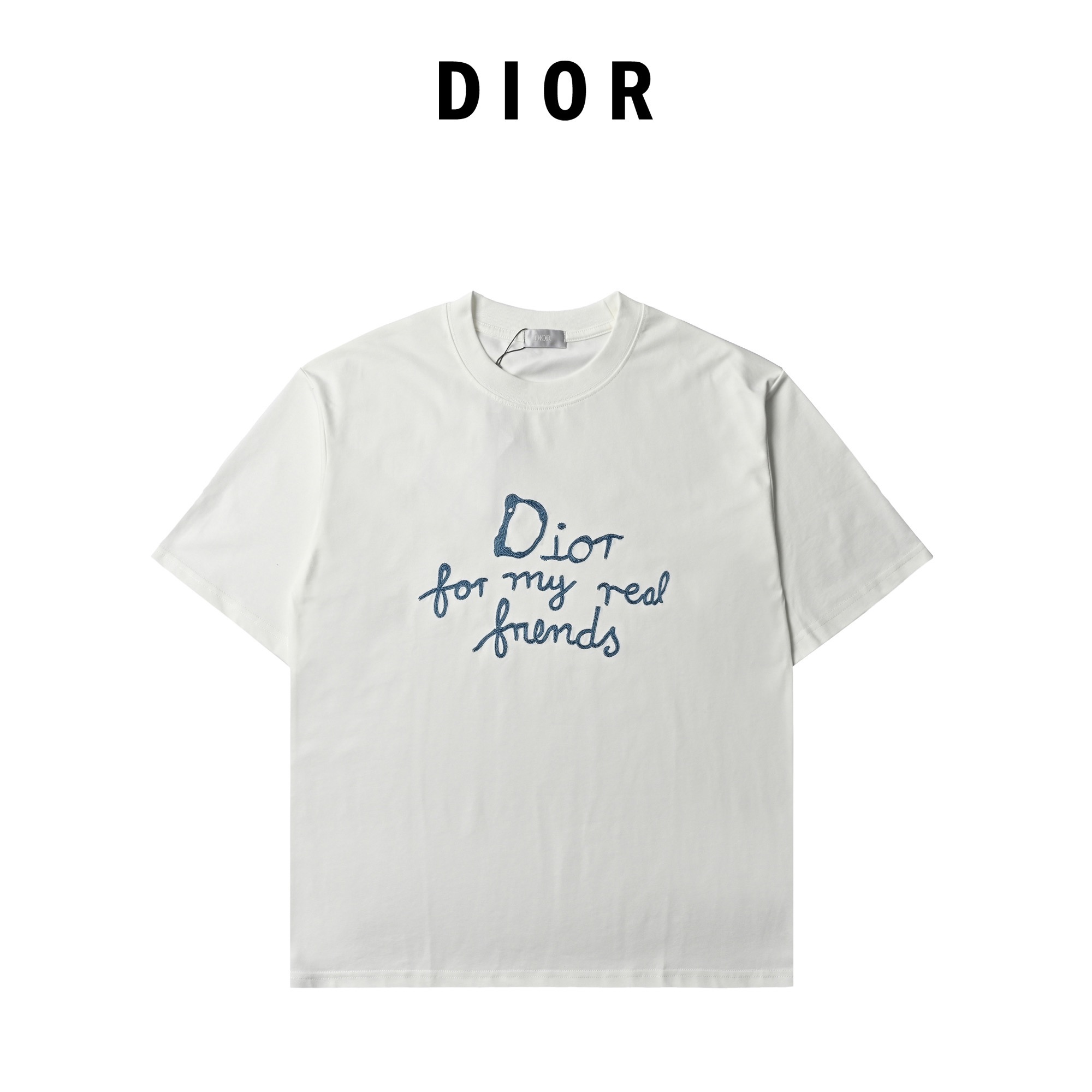 Dior/迪奥 And Hylton Nel联名 标语刺绣短袖T恤