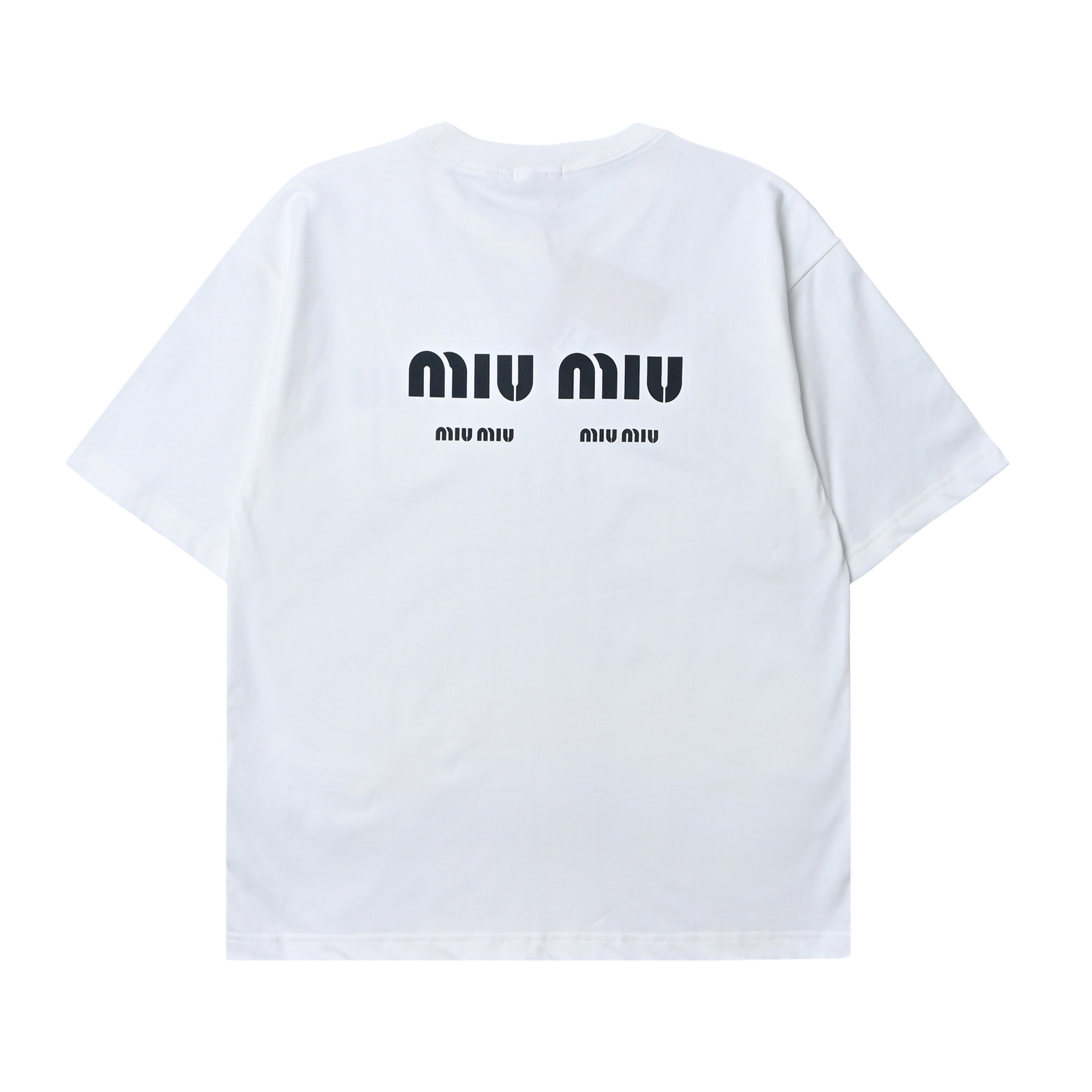 Miumiu 2025春夏款 经典字母个性logo短袖T恤