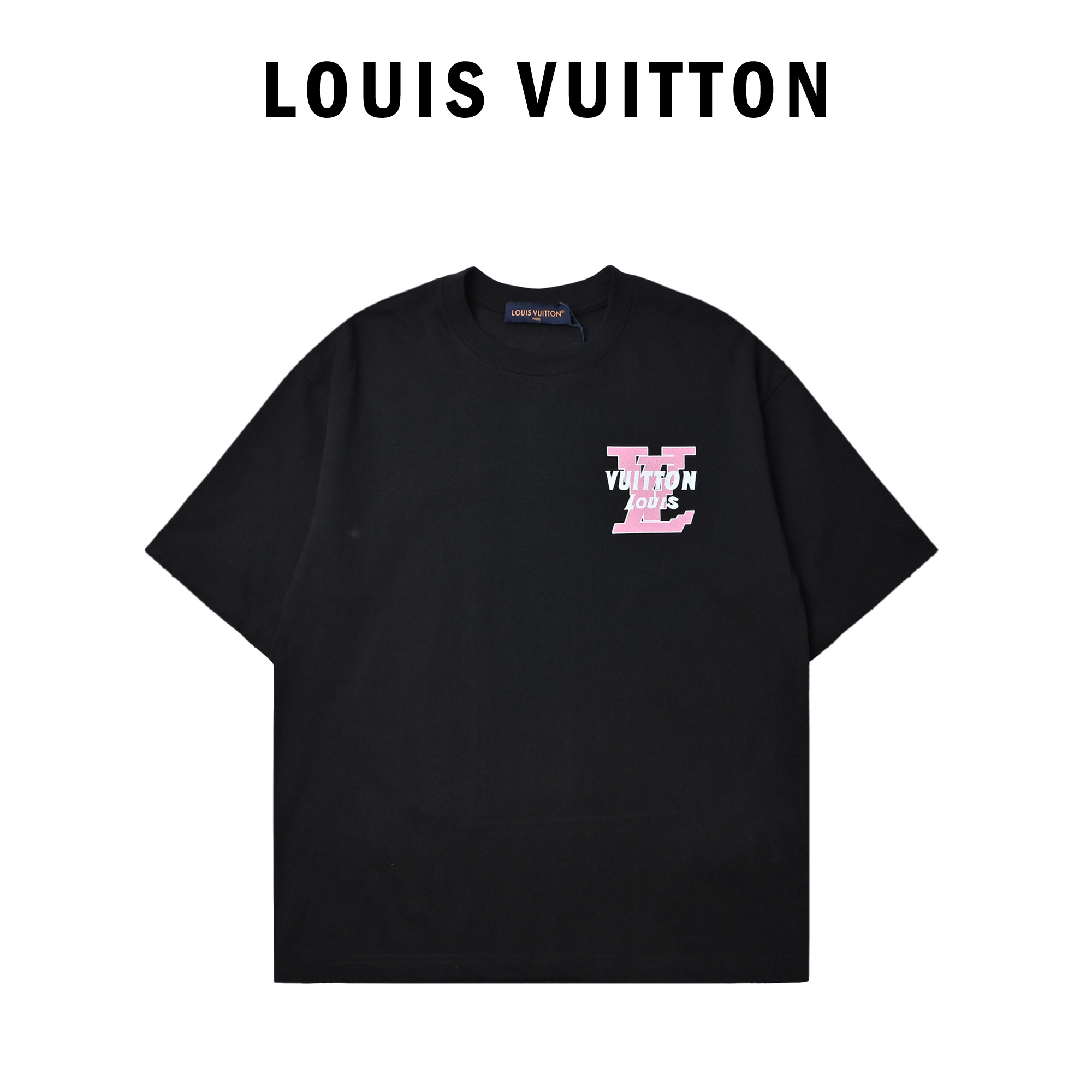 Louis Vuitton 路易威登 黄色大logo字母短袖T恤