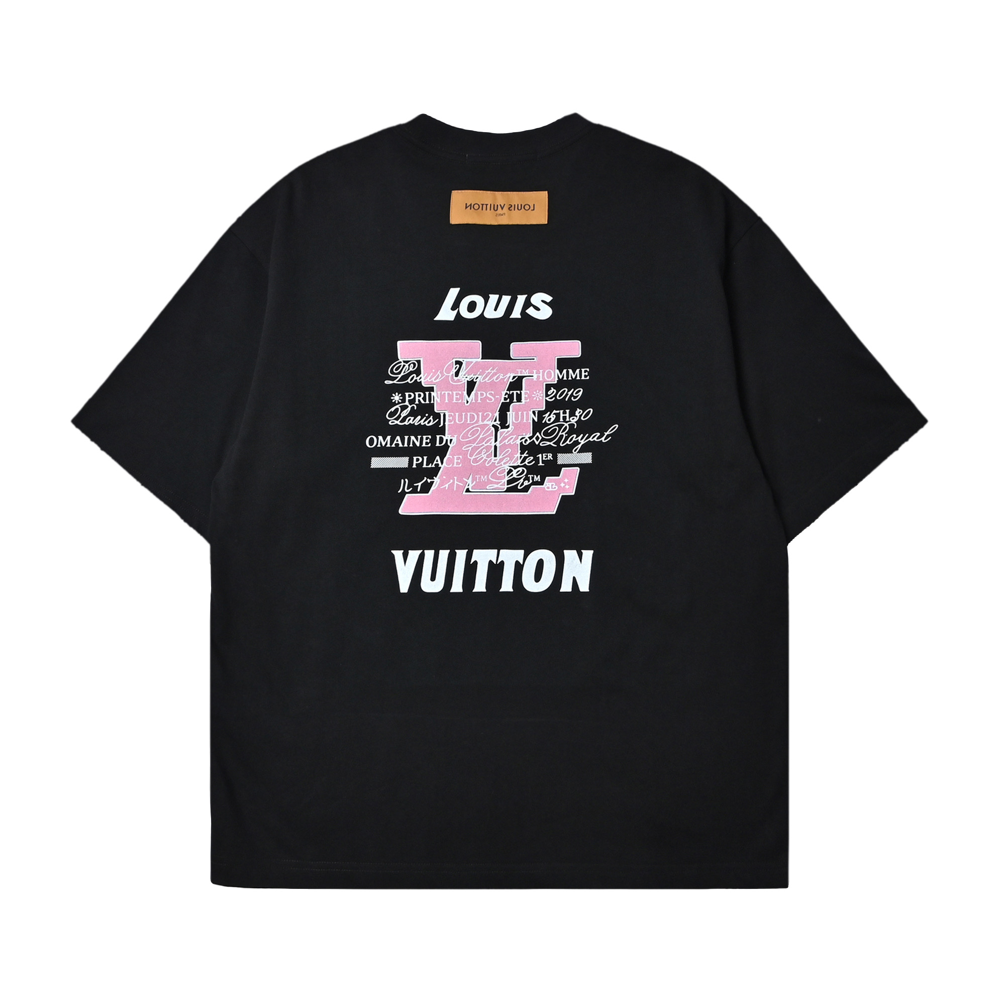 Louis Vuitton 路易威登 黄色大logo字母短袖T恤