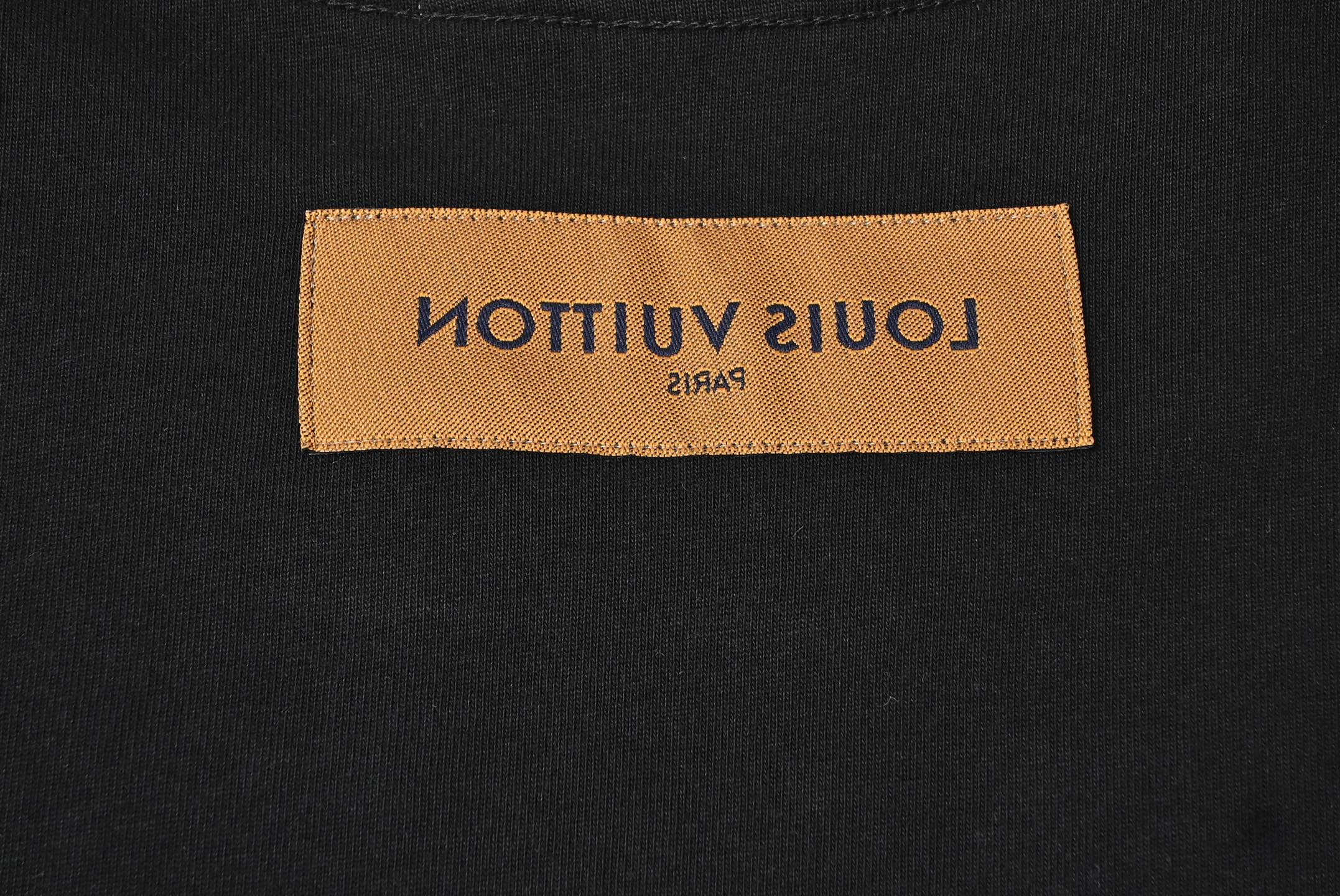 Louis Vuitton 路易威登 黄色大logo字母短袖T恤