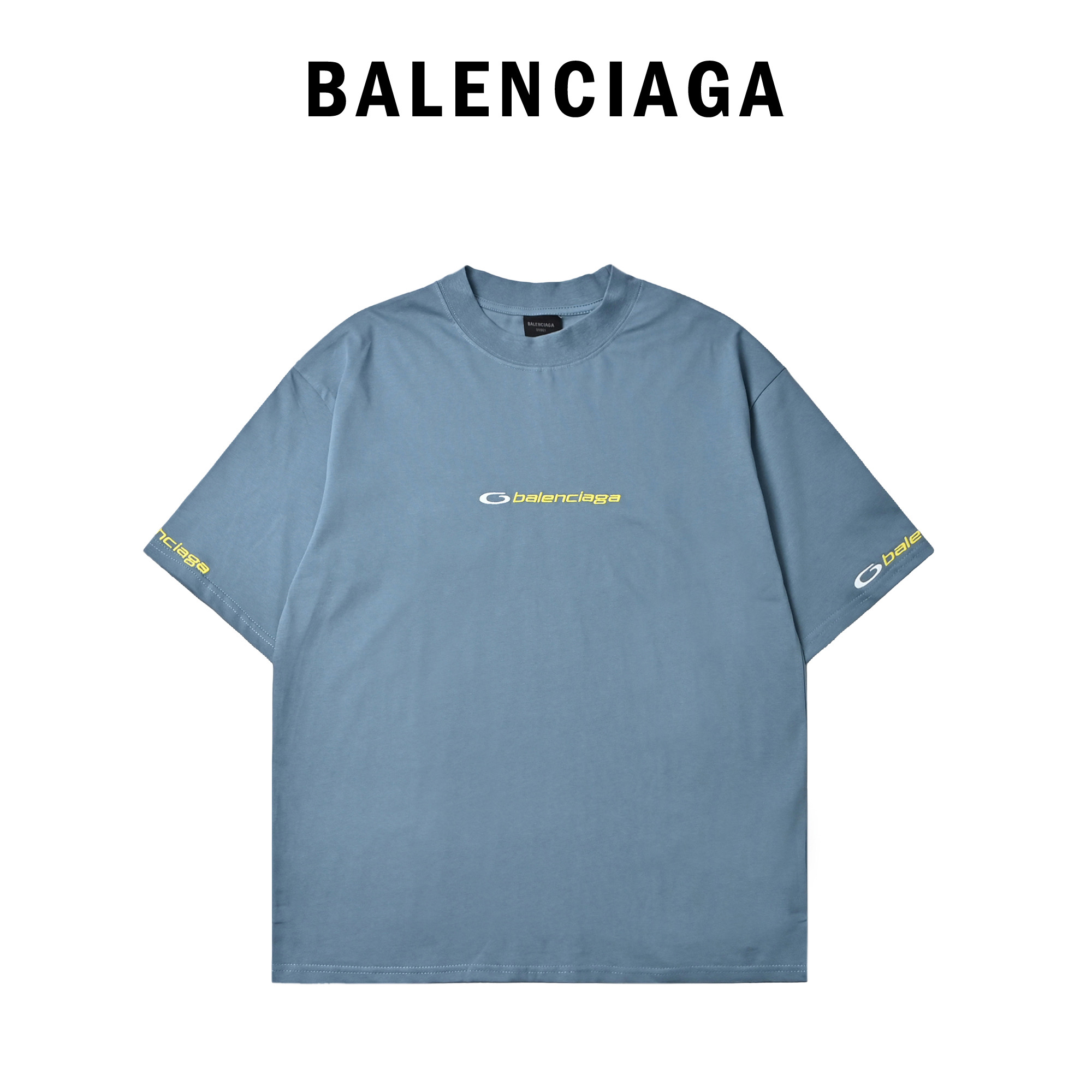 Balenciaga 巴黎世家 2025ss新TracksuitLogo刺绣字短袖T恤