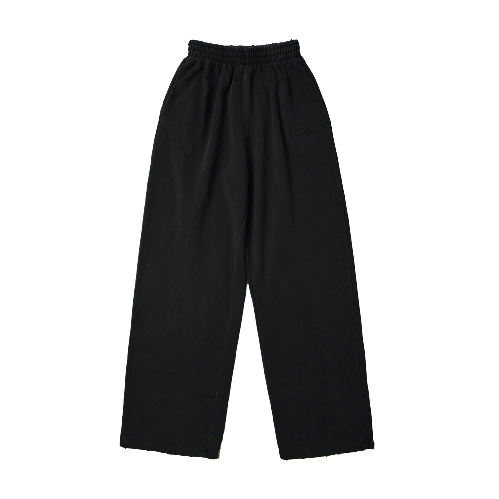 Balenciaga 巴黎世家25SS水洗灰刺绣卫裤